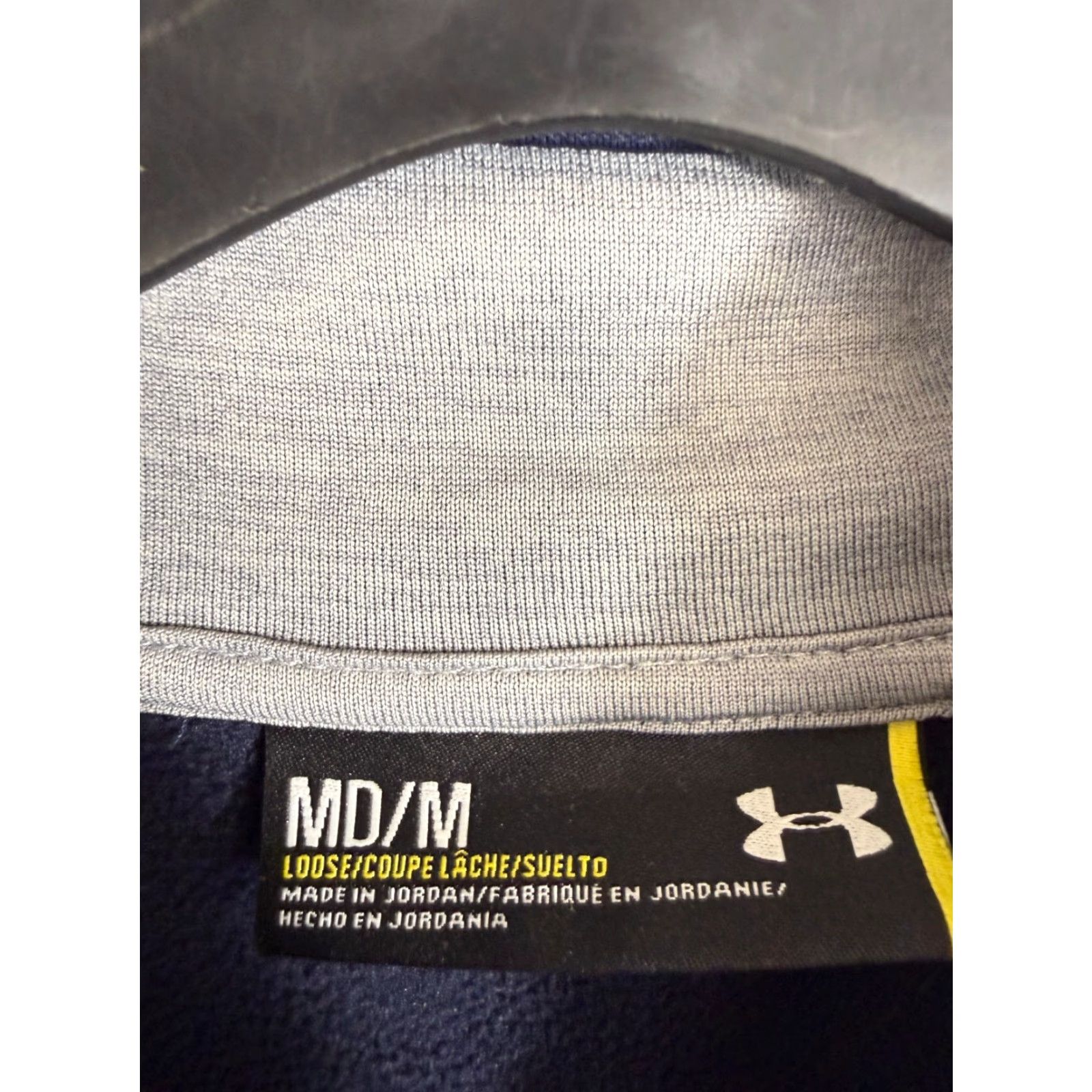 Under Armour Under Armour Jacket Mens M Blue 1/4 Zip Loose Pullover Outdoor Performance Logo Stand-Up Neck Jacket Size US M / EU 48-50 / 2 - 5 Thumbnail