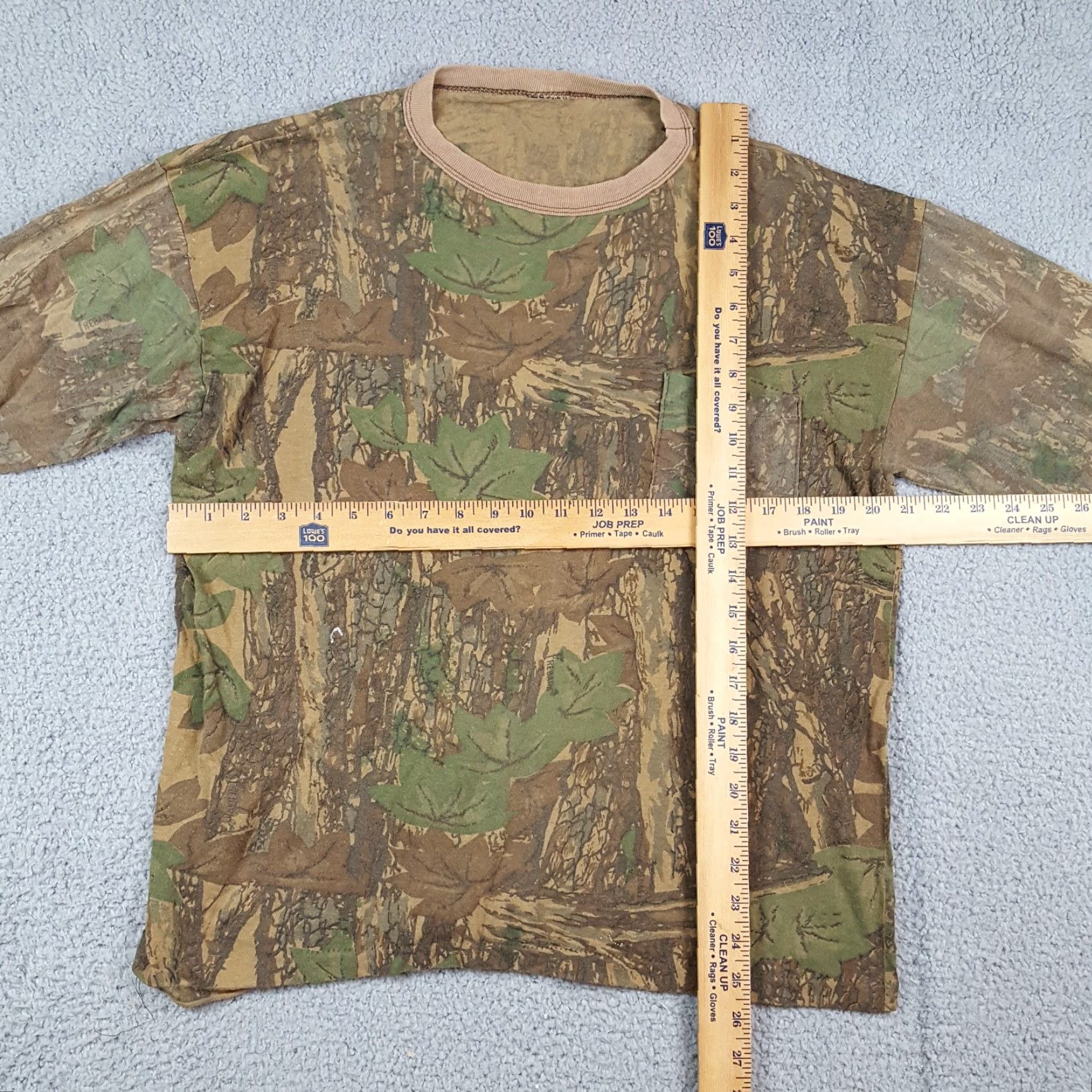 AMO Vintage 90s Camo T-Shirt Men Large Long Sleeve Crew Neck Retro Skater Y2K Hunting Size US L / EU 52-54 / 3 - 7 Thumbnail