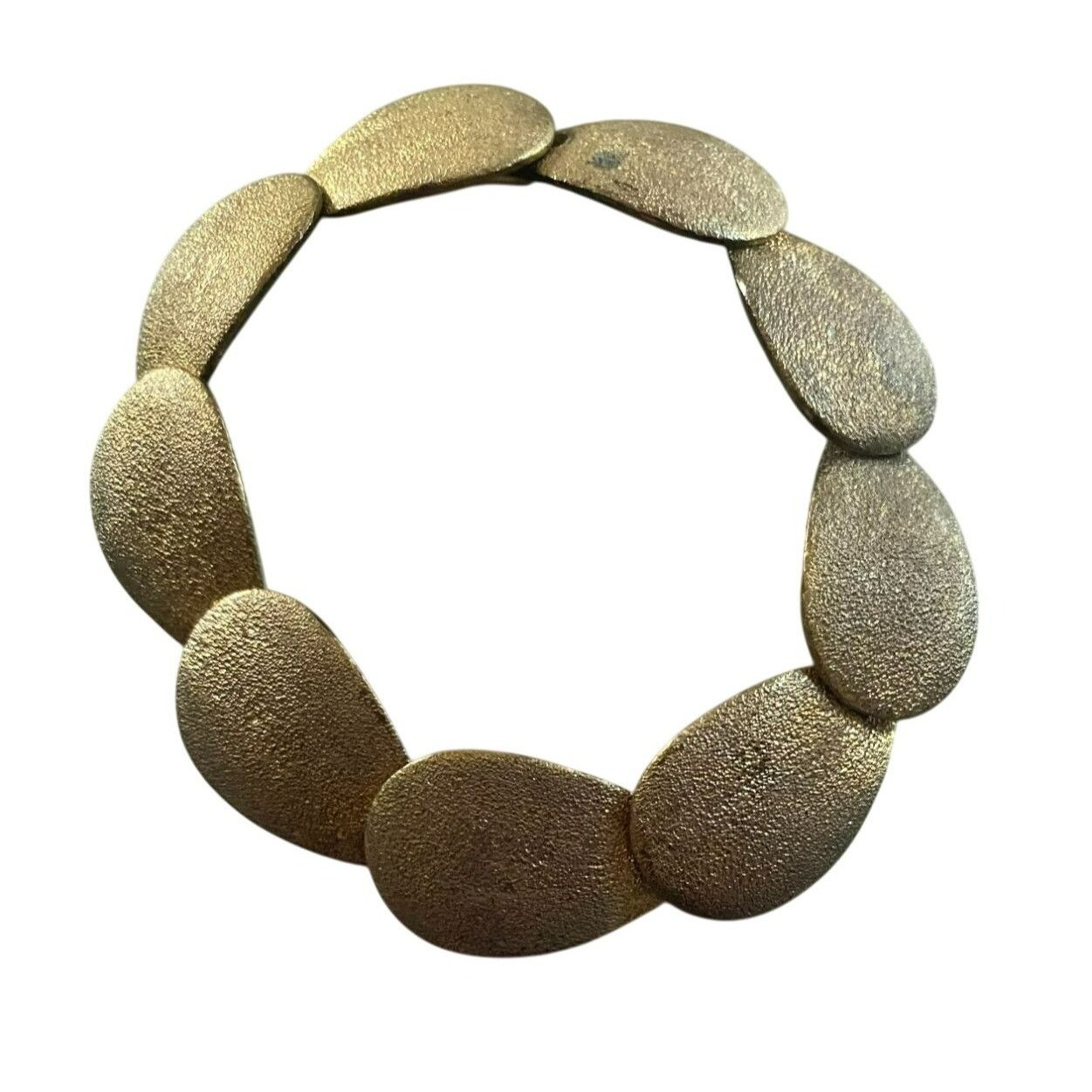Laundry by Shelli Segal Laundry By Shelli Segal Gold-Tone Textured Oval Link Bracele Size ONE SIZE - 1 Thumbnail