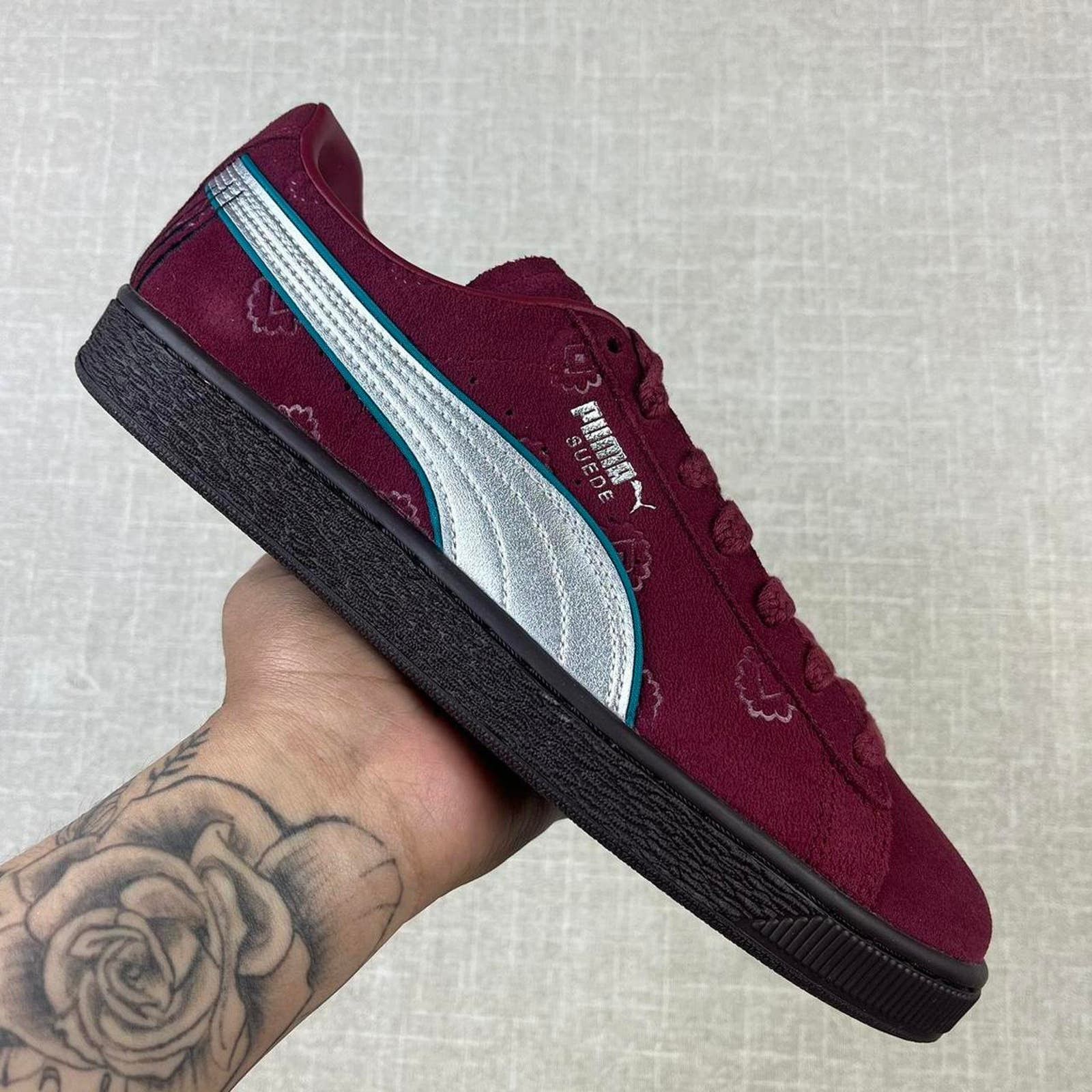 image of Puma X One Piece Suede “Red-Haired Shanks Shoes, Men's (Size 8.5)