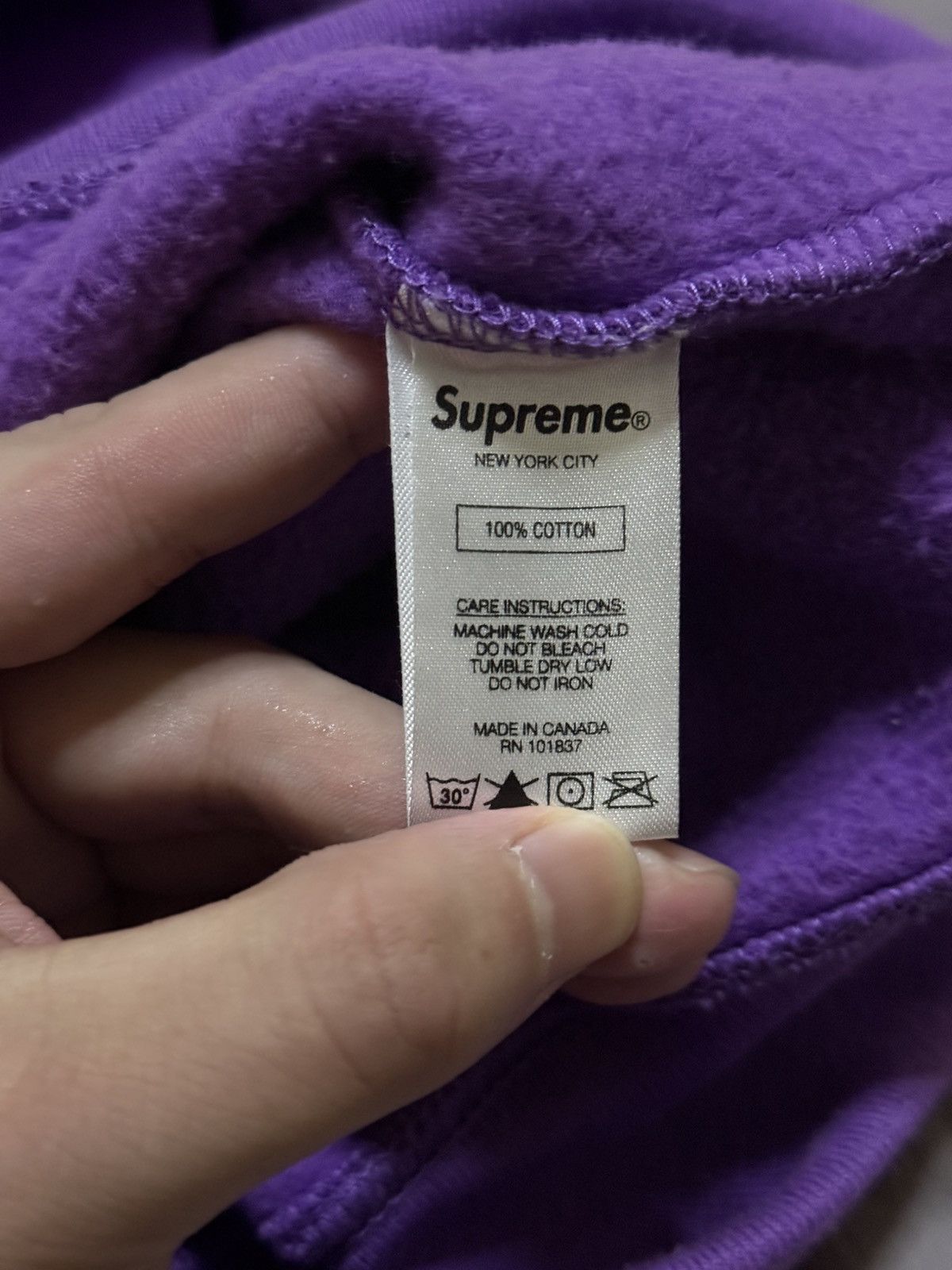 Supreme Supreme purple world famous crewneck xl size Size US XL / EU 56 / 4 - 6 Thumbnail