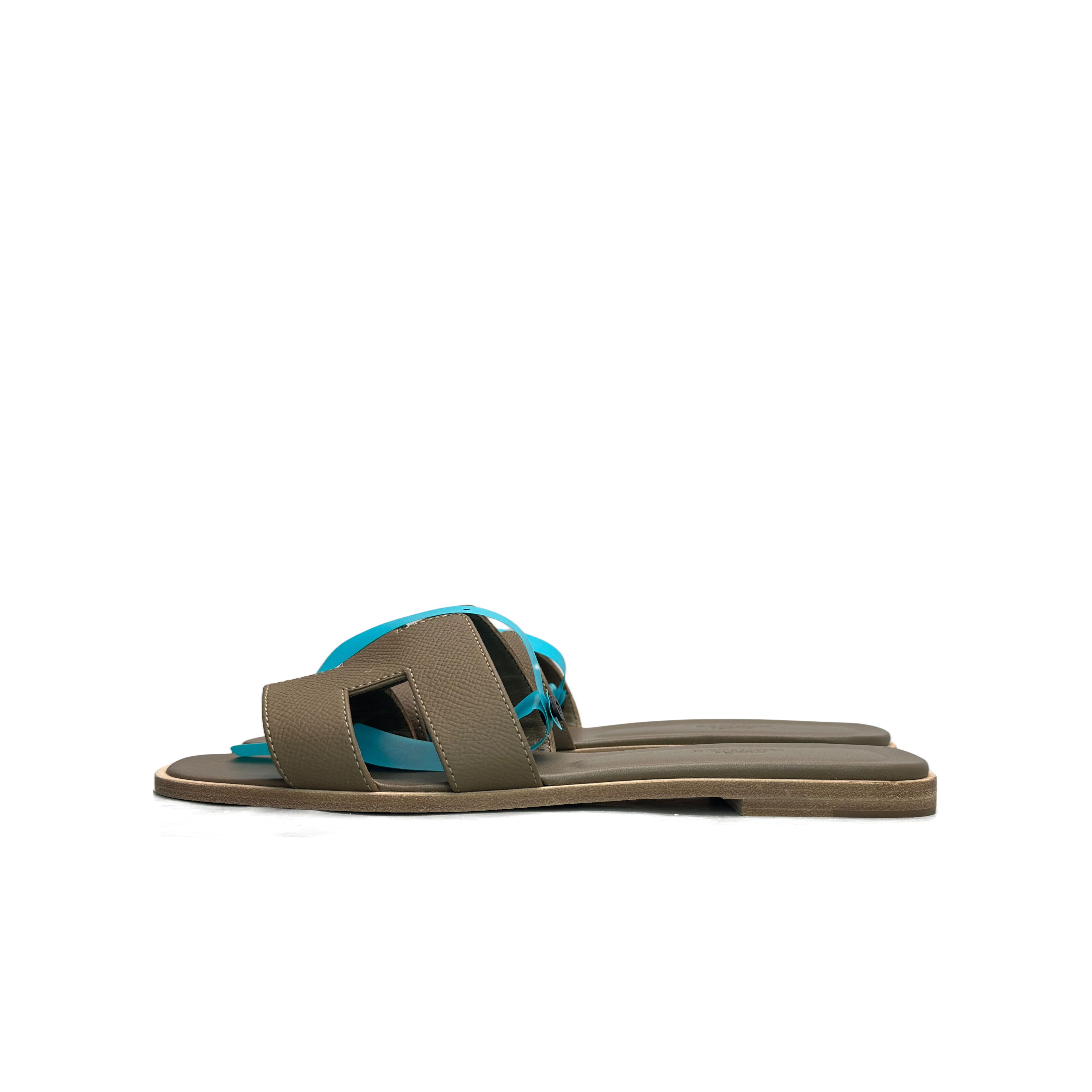 Hermes Hermès Oran Leather Sandals Size 39 Size US 9 / IT 39 - 1 Thumbnail