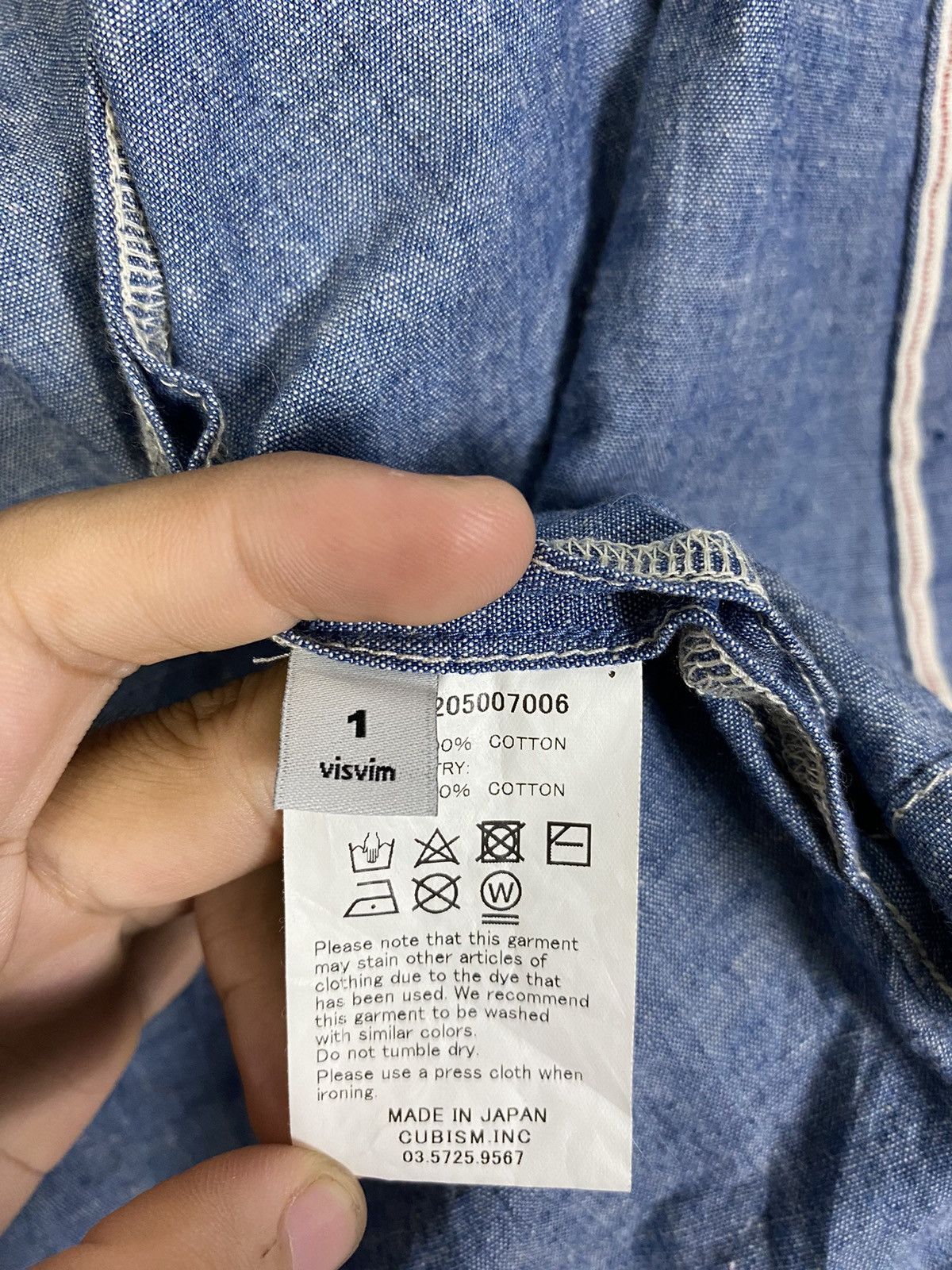 Visvim Visvim AW17 Noragi Chambray Shirt Size US S / EU 44-46 / 1 - 11 Thumbnail