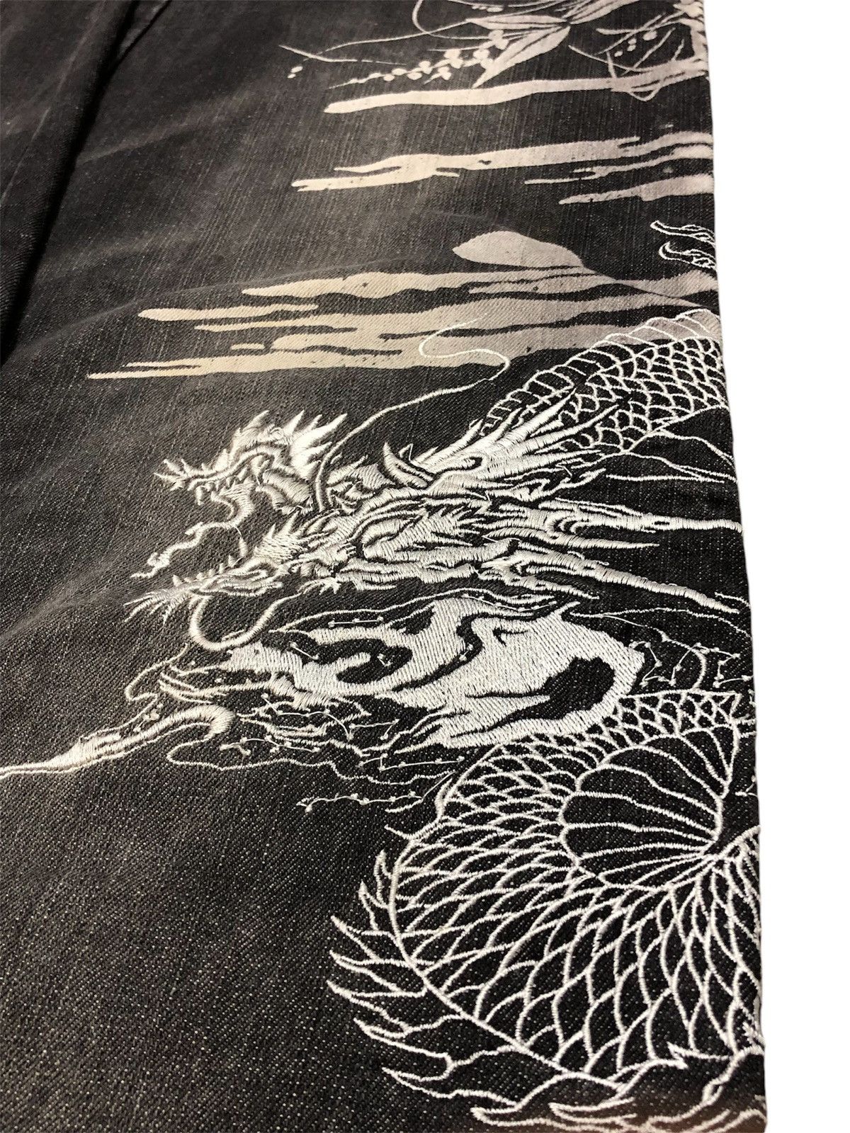 Dogtown 34x42 INSANE DOGTOWN BLACK DRAGON EMBROIDERED JEANS Size US 34 / EU 50 - 3 Thumbnail