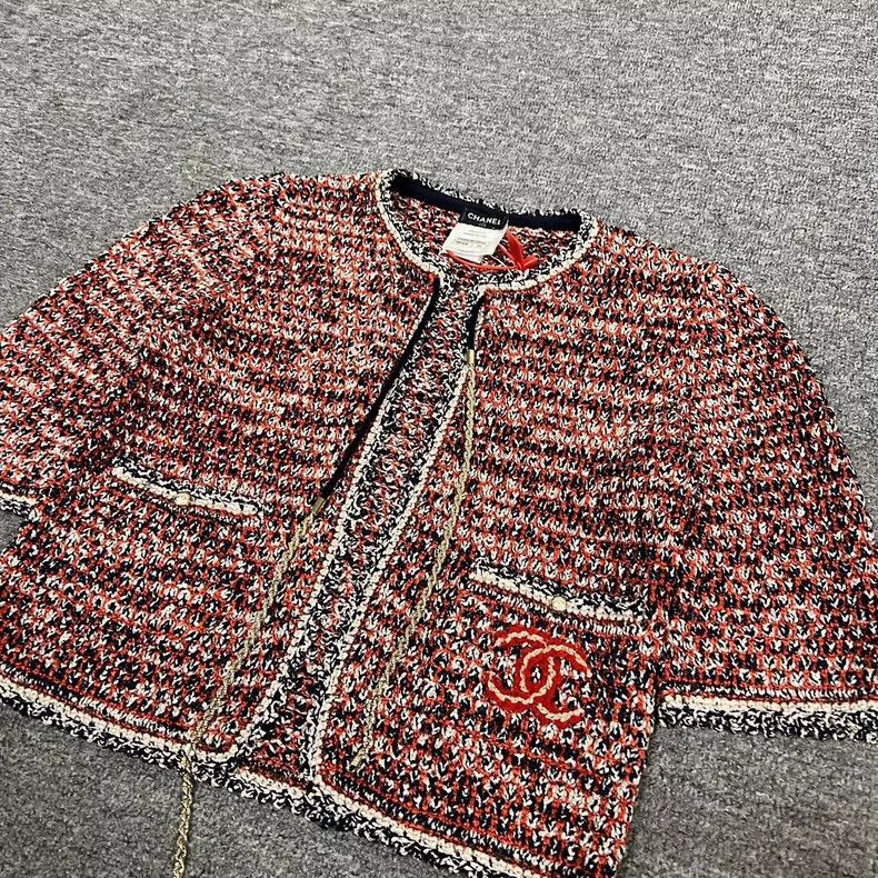 Chanel Chanel Double C Woven Knit Cardigan Size XS / US 0-2 / IT 36-38 - 4 Thumbnail