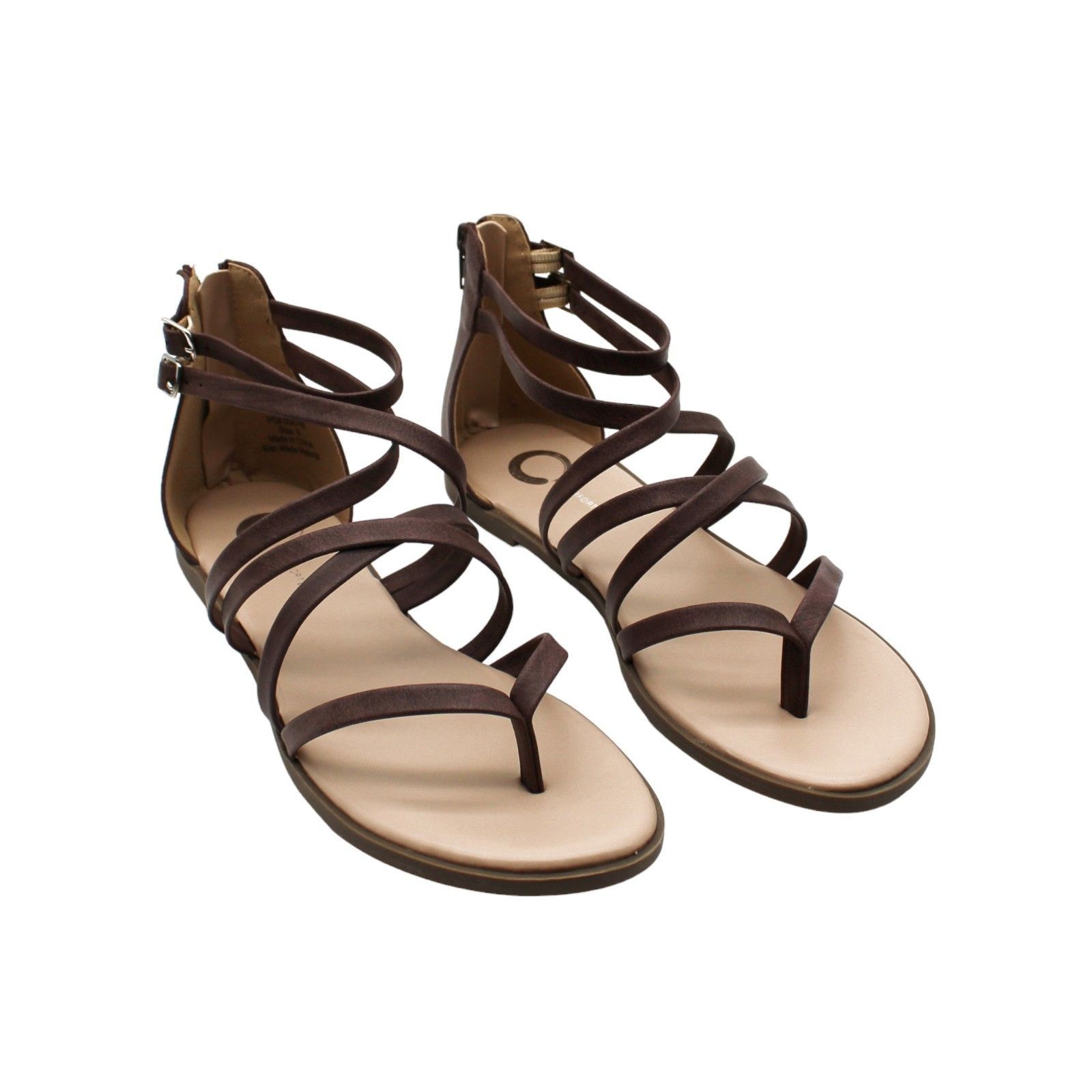 Other JOURNEE COLLECTION Womens Brown Adjustable Strap Padded Zail Size US 9 / IT 39 - 1 Thumbnail