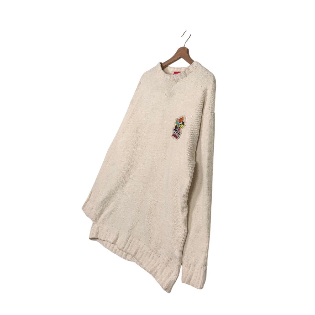 Japanese Brand 📌Vintage Knit Sweatshirt Pee Canoy Cartoon Issey Miyake Size US L / EU 52-54 / 3 - 3 Thumbnail