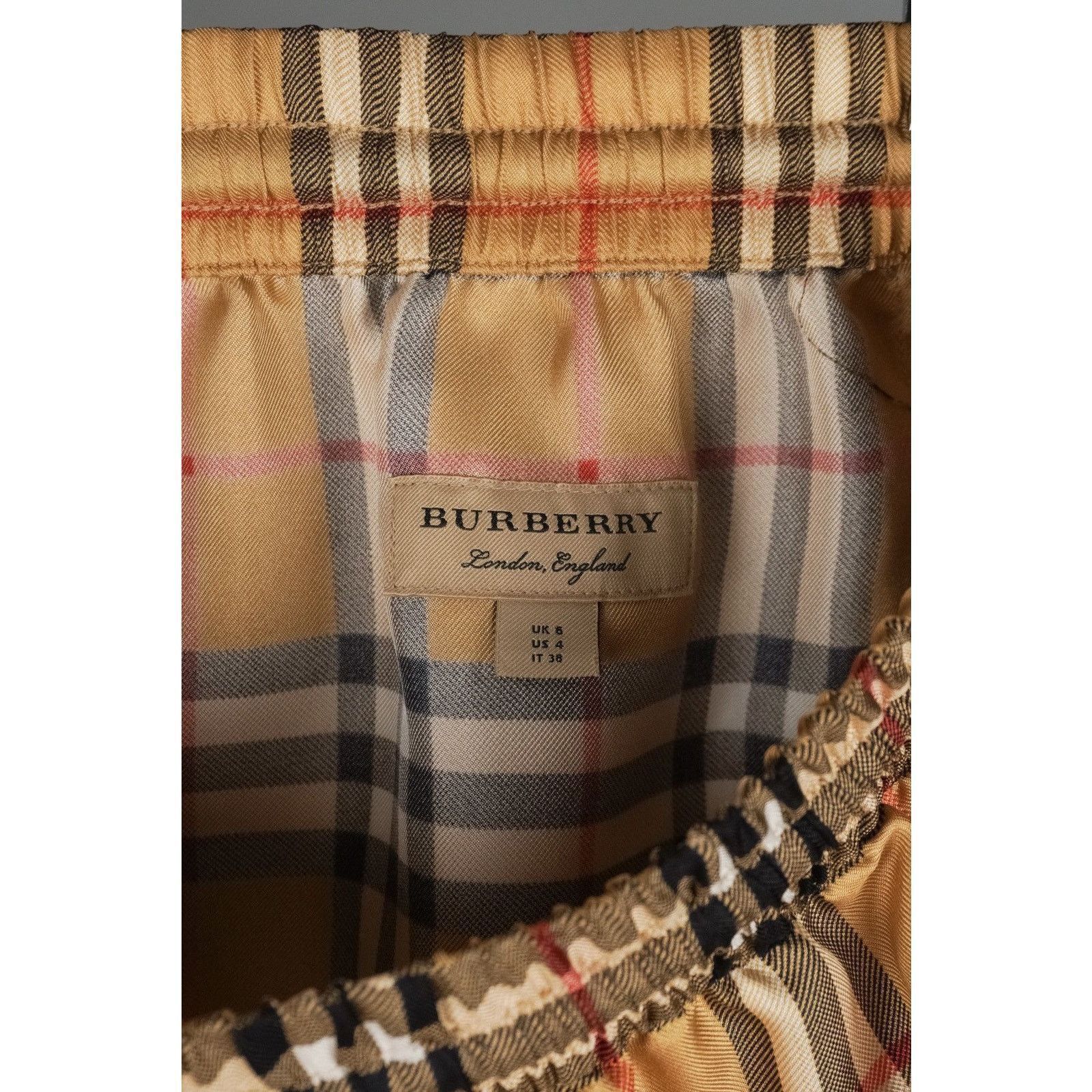 Burberry Burberry london check baroque womens silk pants Size 27" / US 4 / IT 40 - 9 Thumbnail