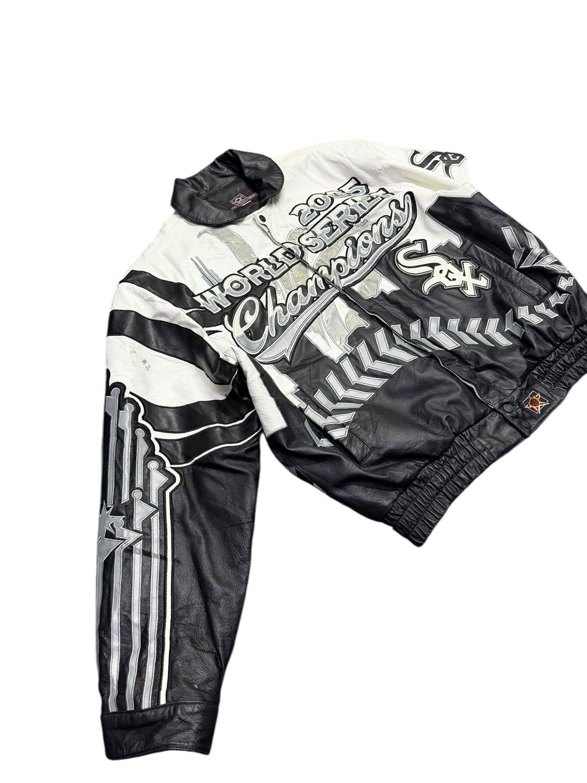 Jeff Hamilton 2005 Jeff Hamilton Chicago White Sox Leather Jacket MLB Size US L / EU 52-54 / 3 - 3 Thumbnail