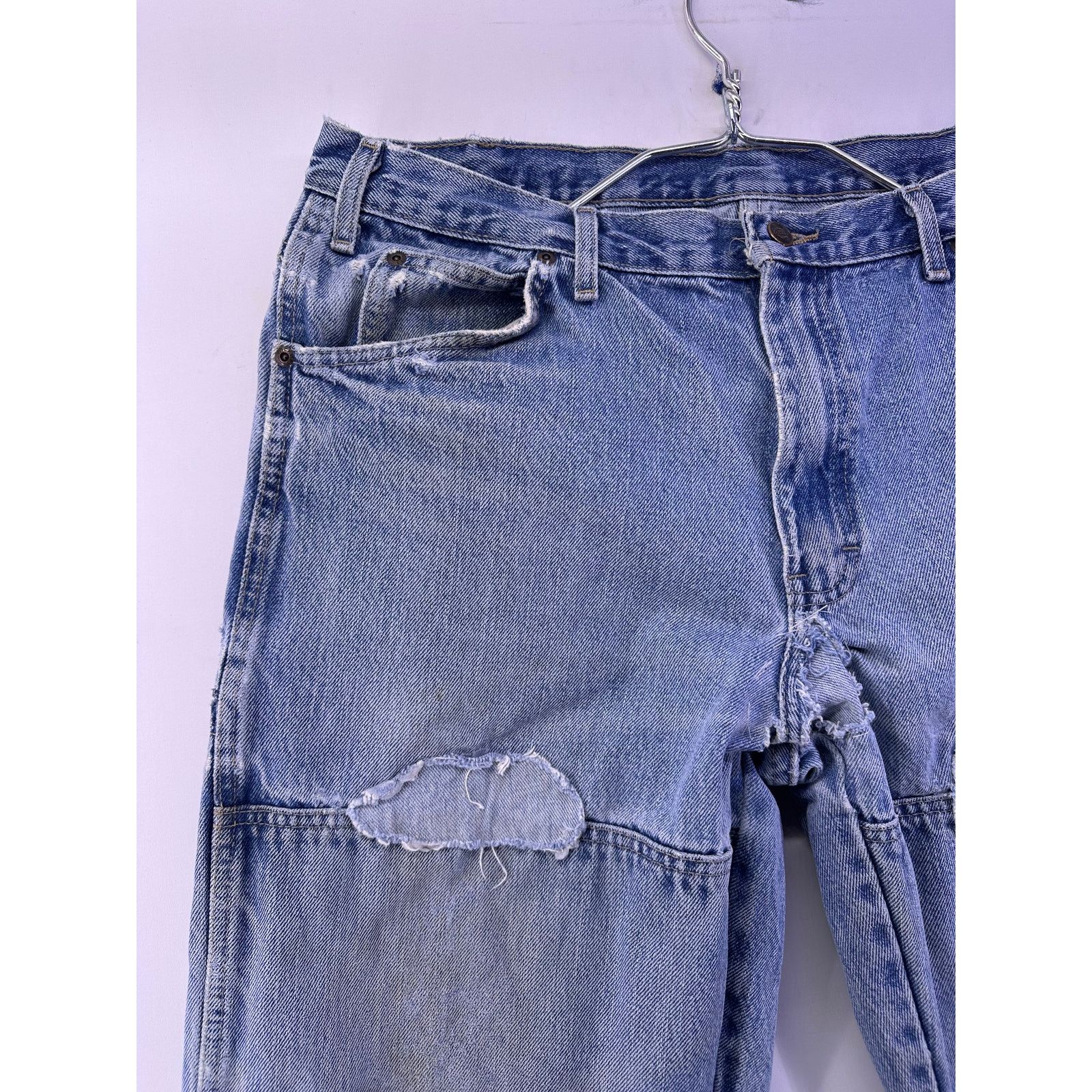 Dickies Blue Dickies Rough Patched Demin Jeans Size 36/34 Size US 36 / EU 52 - 4 Thumbnail
