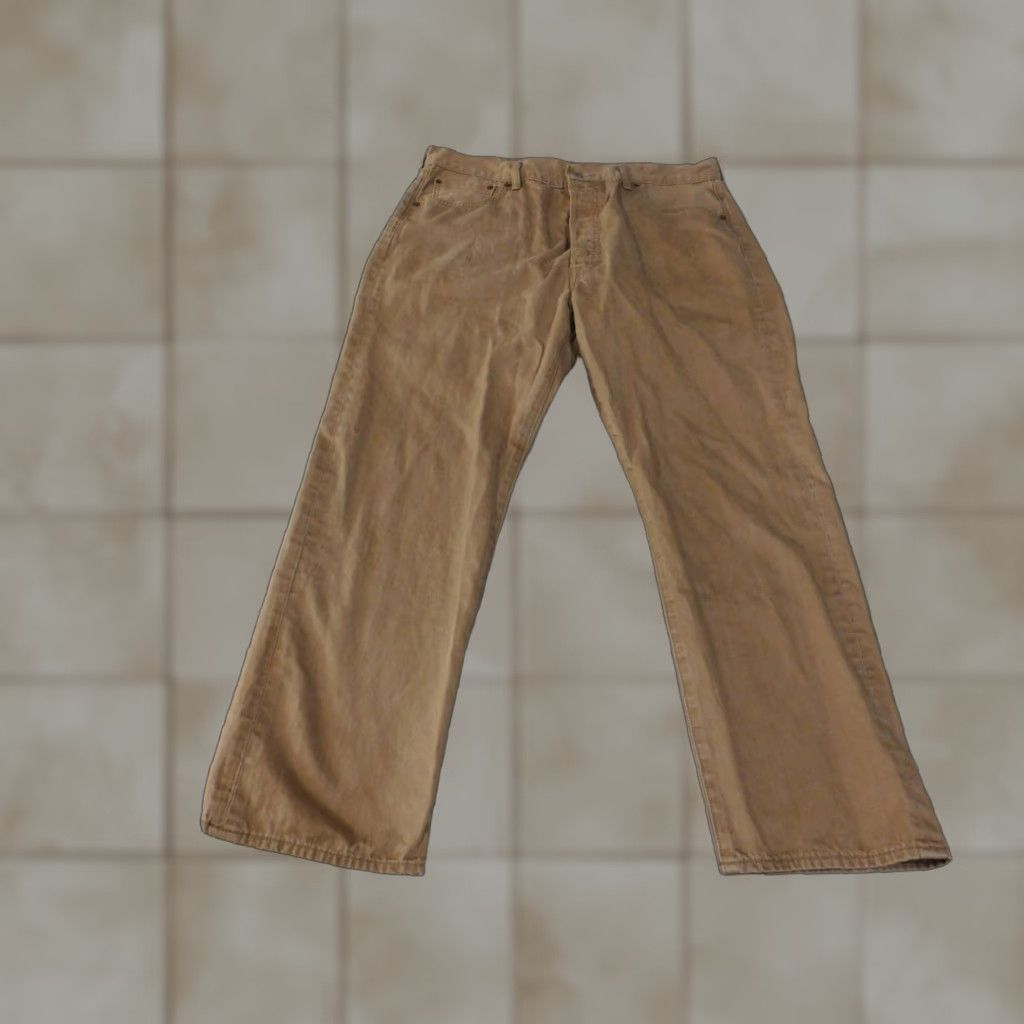 Levi's VINTAGE Levis 501 Jeans Mens 38x30 Brown Straight Leg Button Fly 100% Cotton Pants Size US 38 / EU 54 - 1 Thumbnail