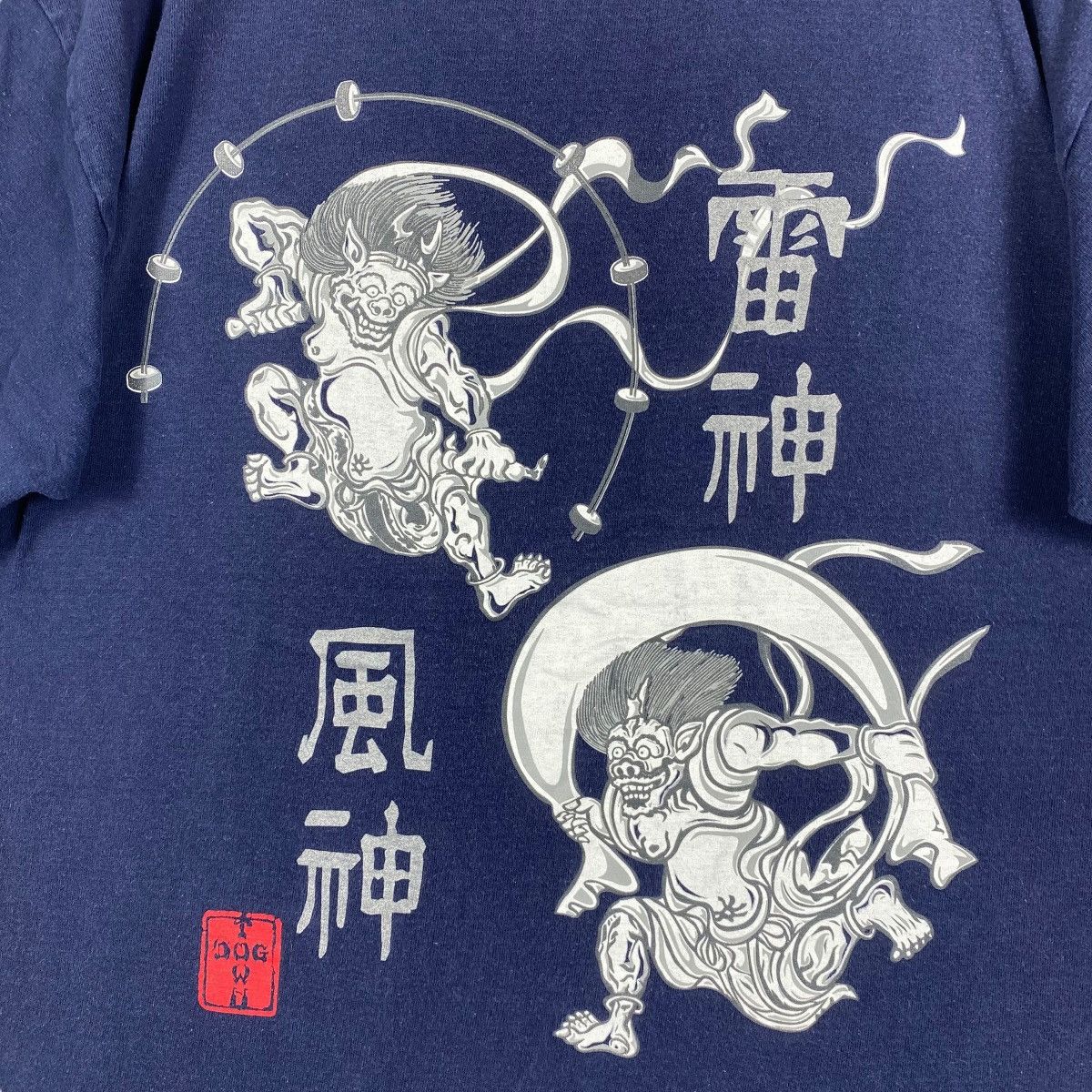 Dogtown × Vintage Vintage 00's DOGTOWN Fujin Raijin Made In Japan Tee Shirt Size US M / EU 48-50 / 2 - 2 Thumbnail