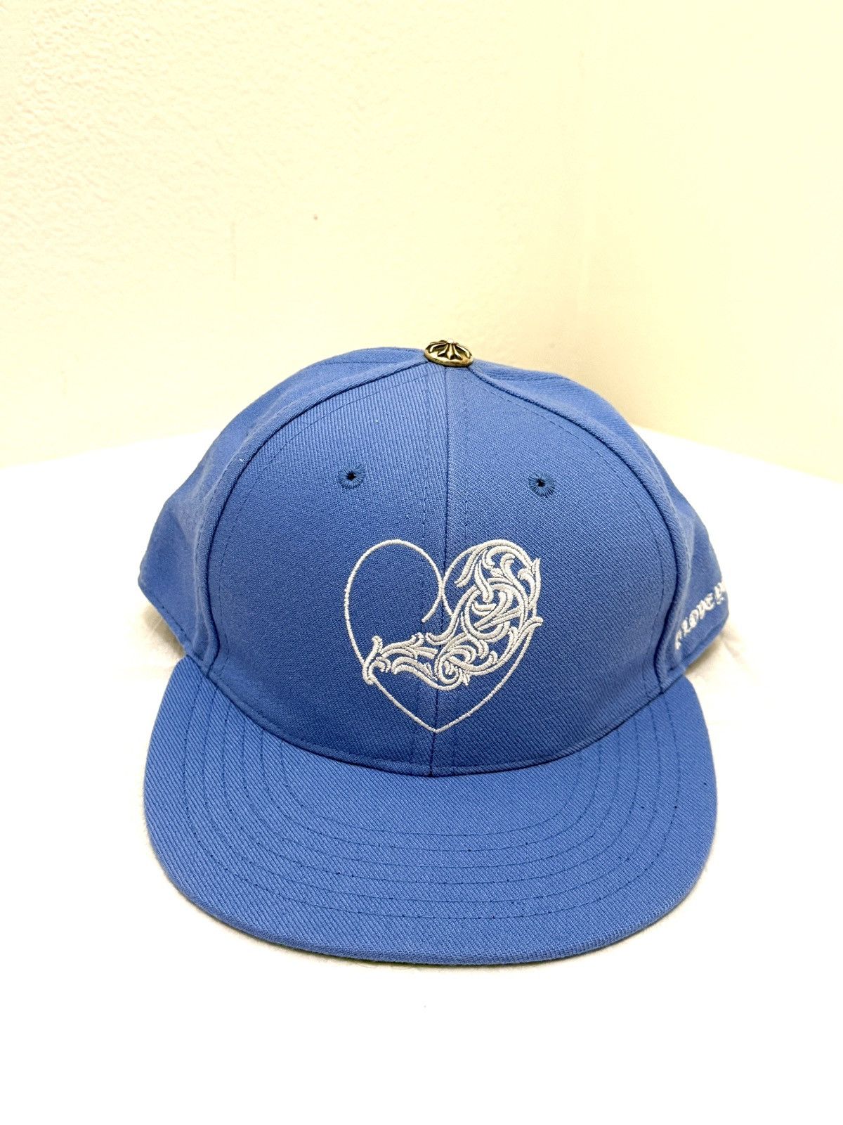 Chrome Hearts Chromehearts Baseball Heart Snapback Sky Blue Size ONE SIZE - 1 Thumbnail