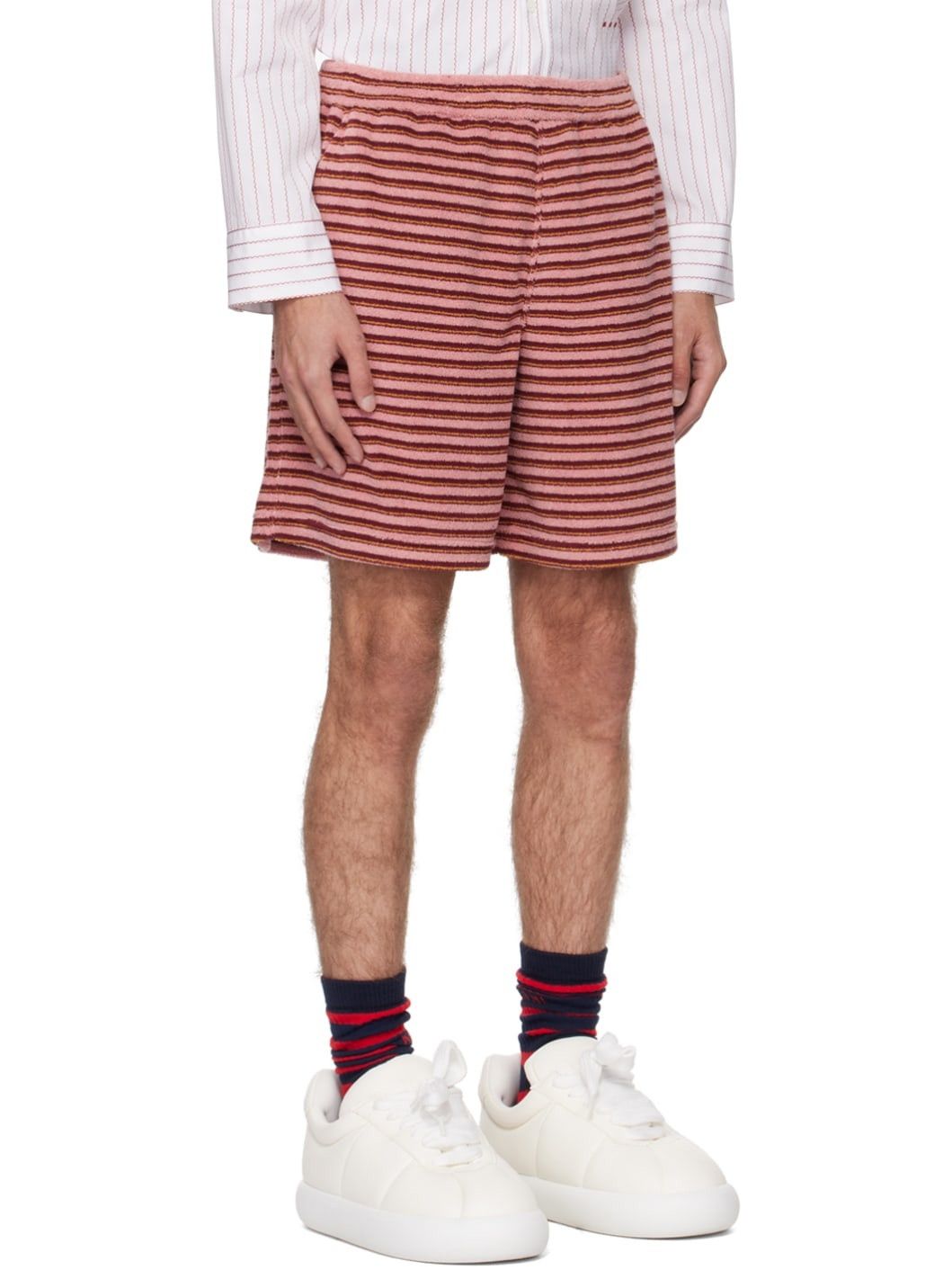 Marni o1w1db10125 Striped Shorts in Pink Size US 30 / EU 46 - 2 Thumbnail
