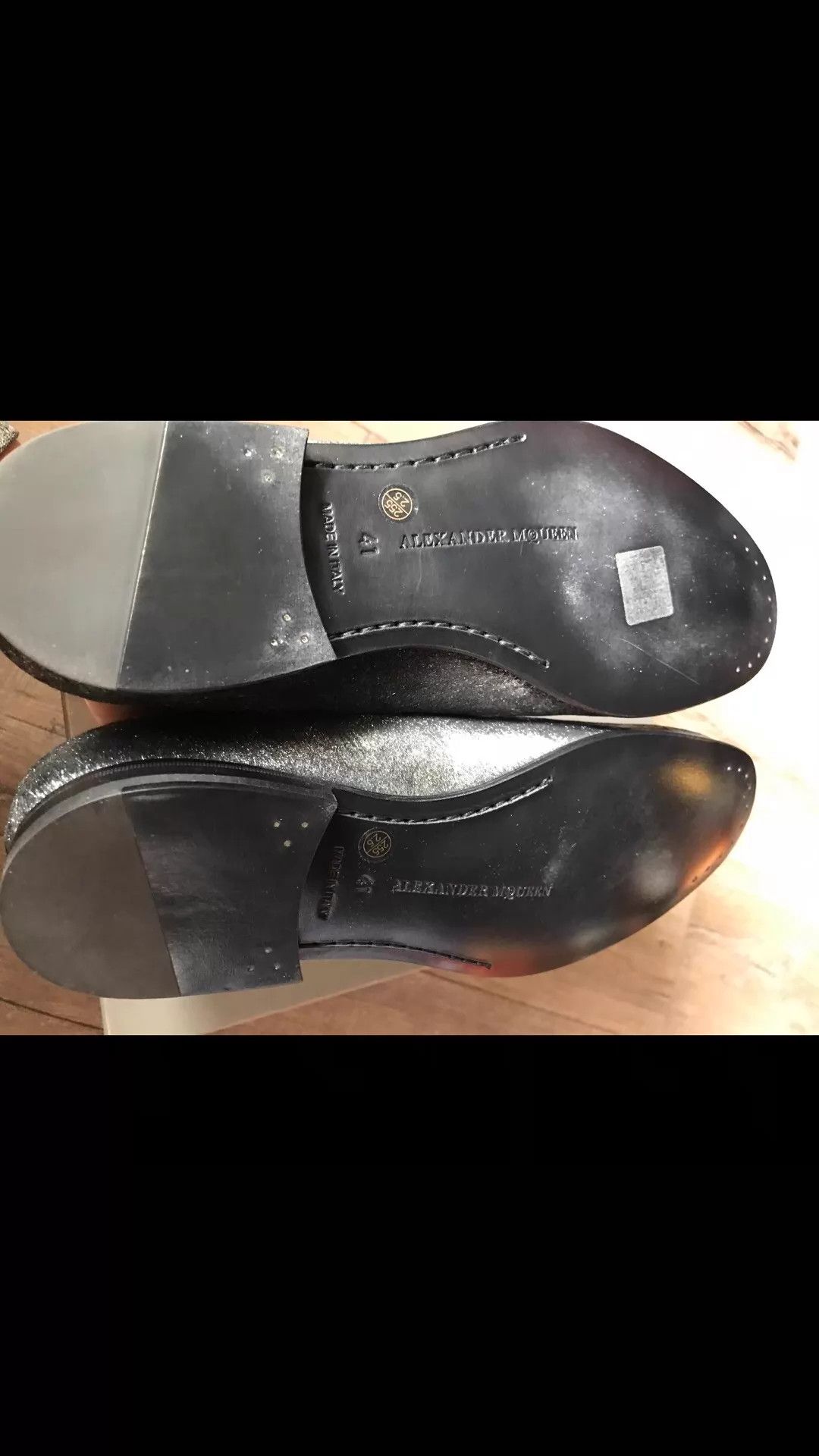 Alexander McQueen AMQ Silver Foil Embroidered Sneaker 41 (EU) Unique Size US 11 / EU 44 - 8 Thumbnail