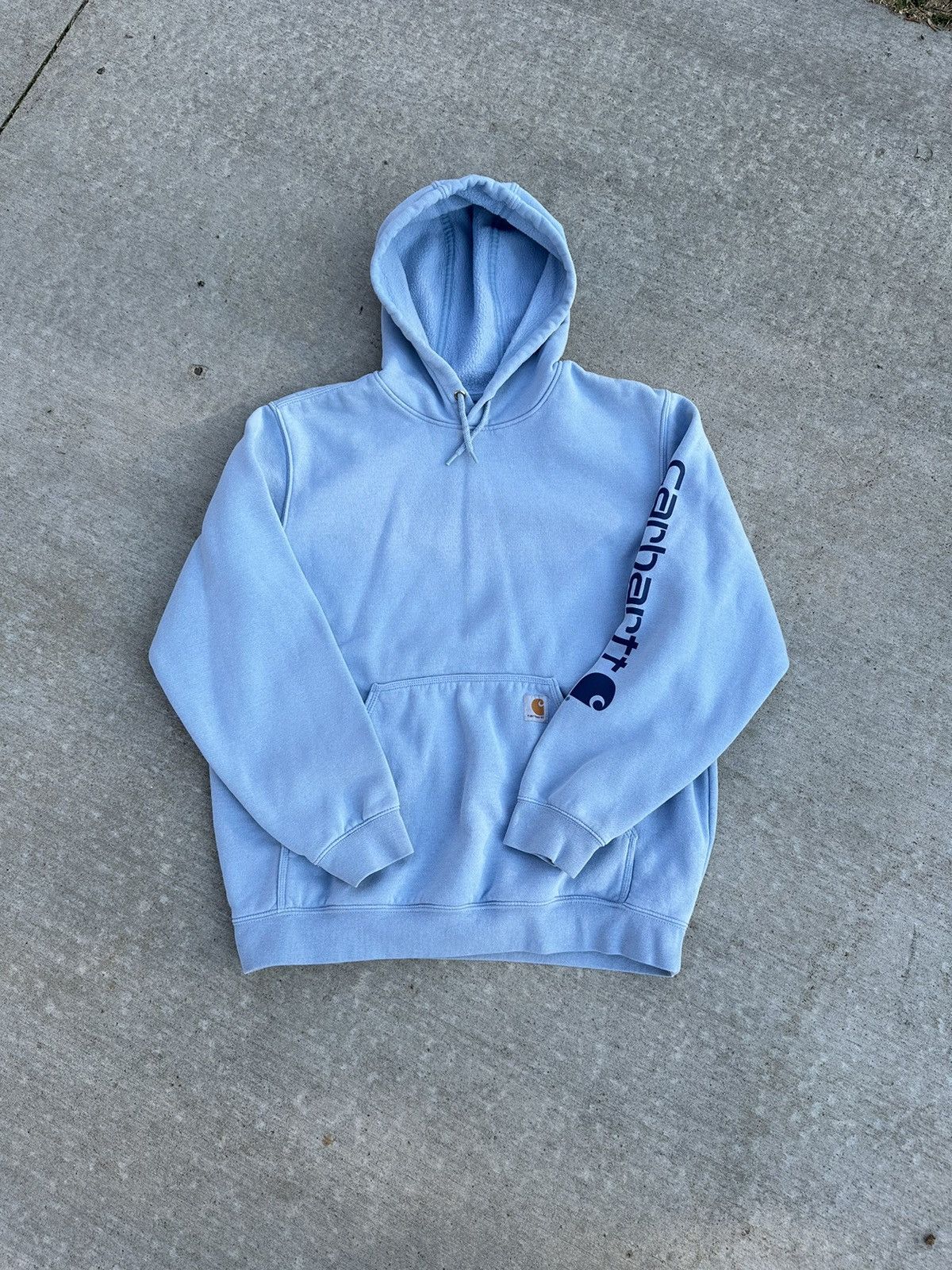 Carhartt × Carhartt Wip × Vintage Crazy Vintage Y2K Carhartt Baggy Hoodie Size US L / EU 52-54 / 3 - 1 Thumbnail
