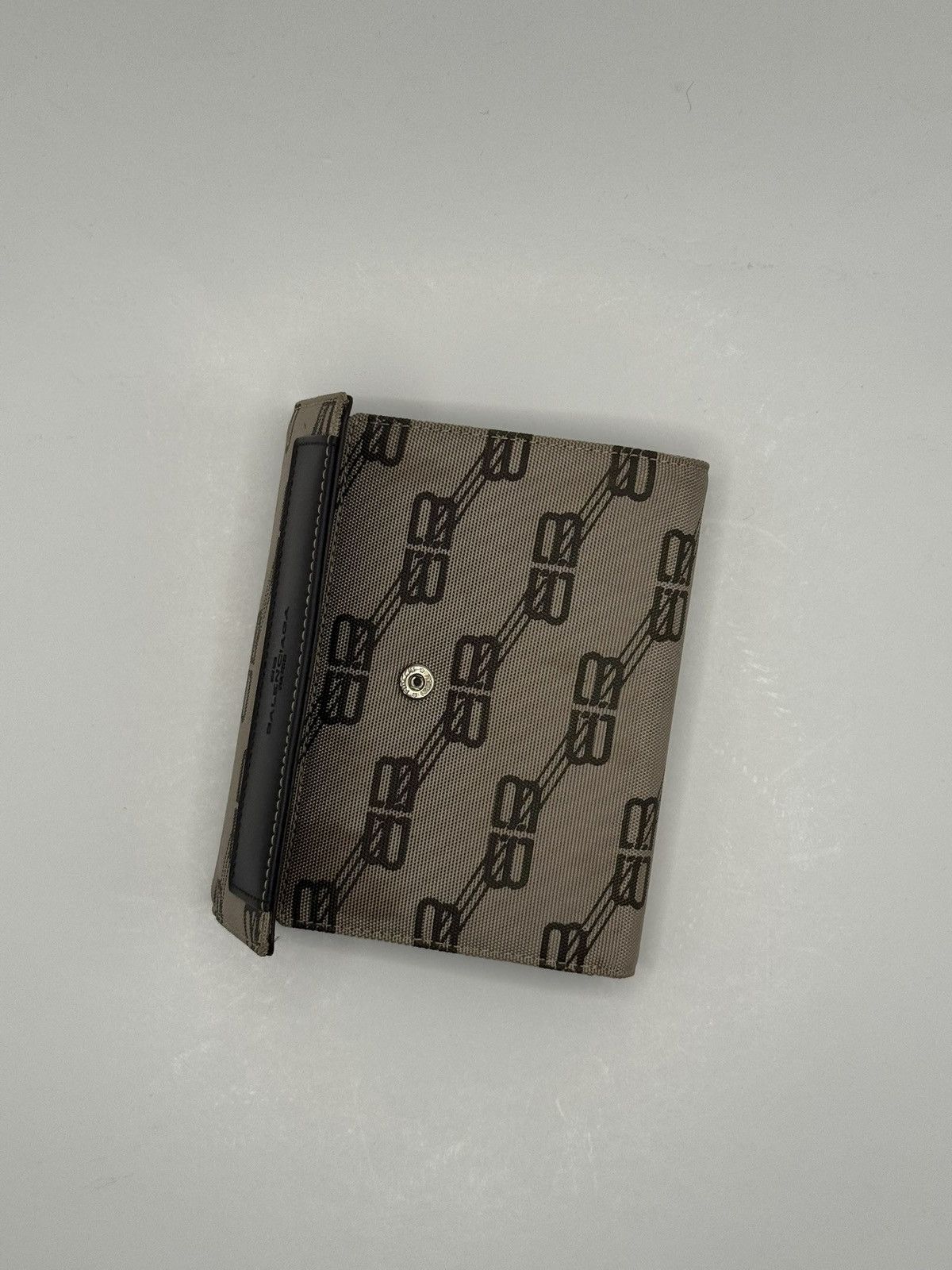 Balenciaga Mens Balenciaga tri fold wallet bb logo espresso leather Size ONE SIZE - 4 Thumbnail