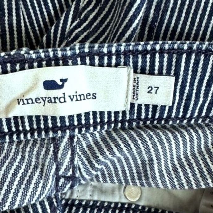 Vineyard Vines Vineyard Vines Jeans Womens 27 Blue White Striped Denim Pants Ladies Size 27" / US 4 / IT 40 - 3 Thumbnail