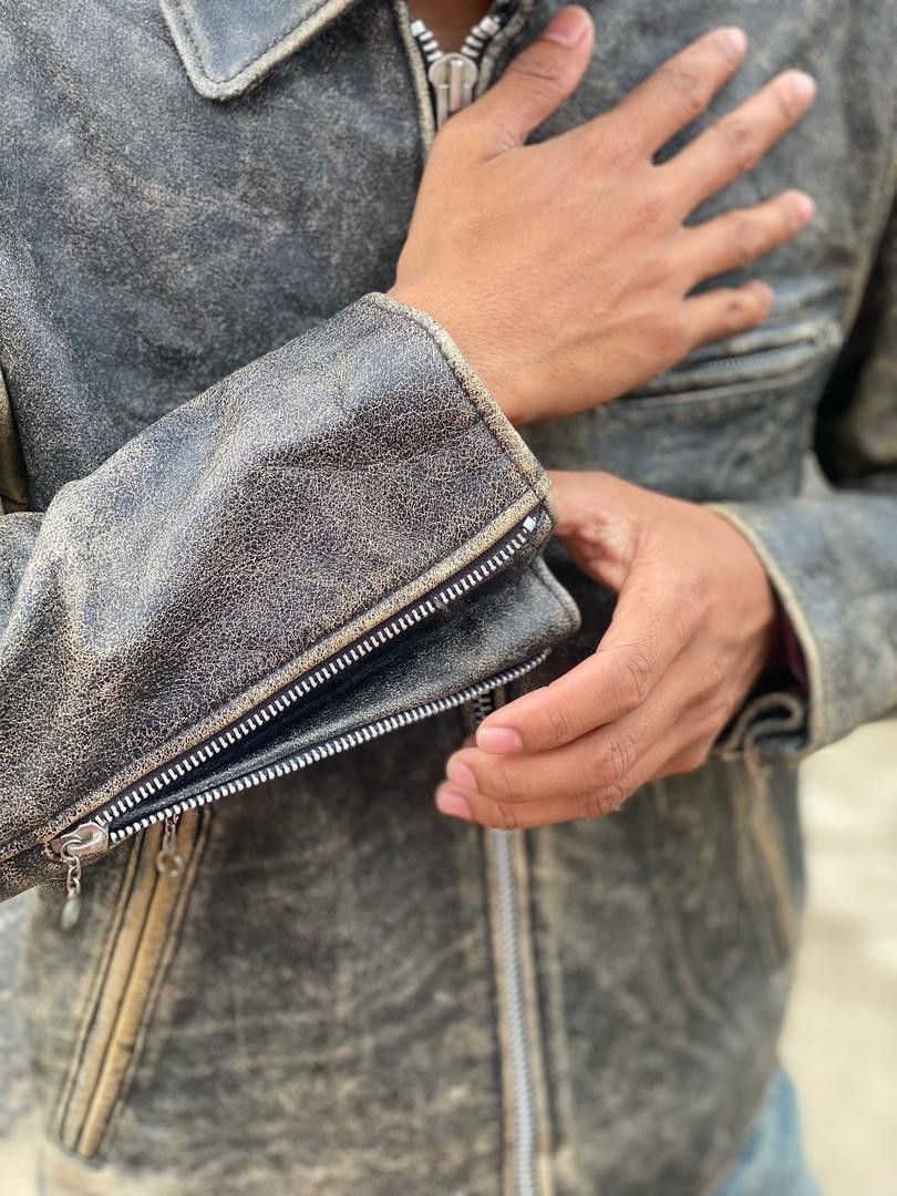 Genuine Leather × Japanese Brand Rare Design 🔥 Ulcolow Leather Jacket Size US S / EU 44-46 / 1 - 6 Thumbnail