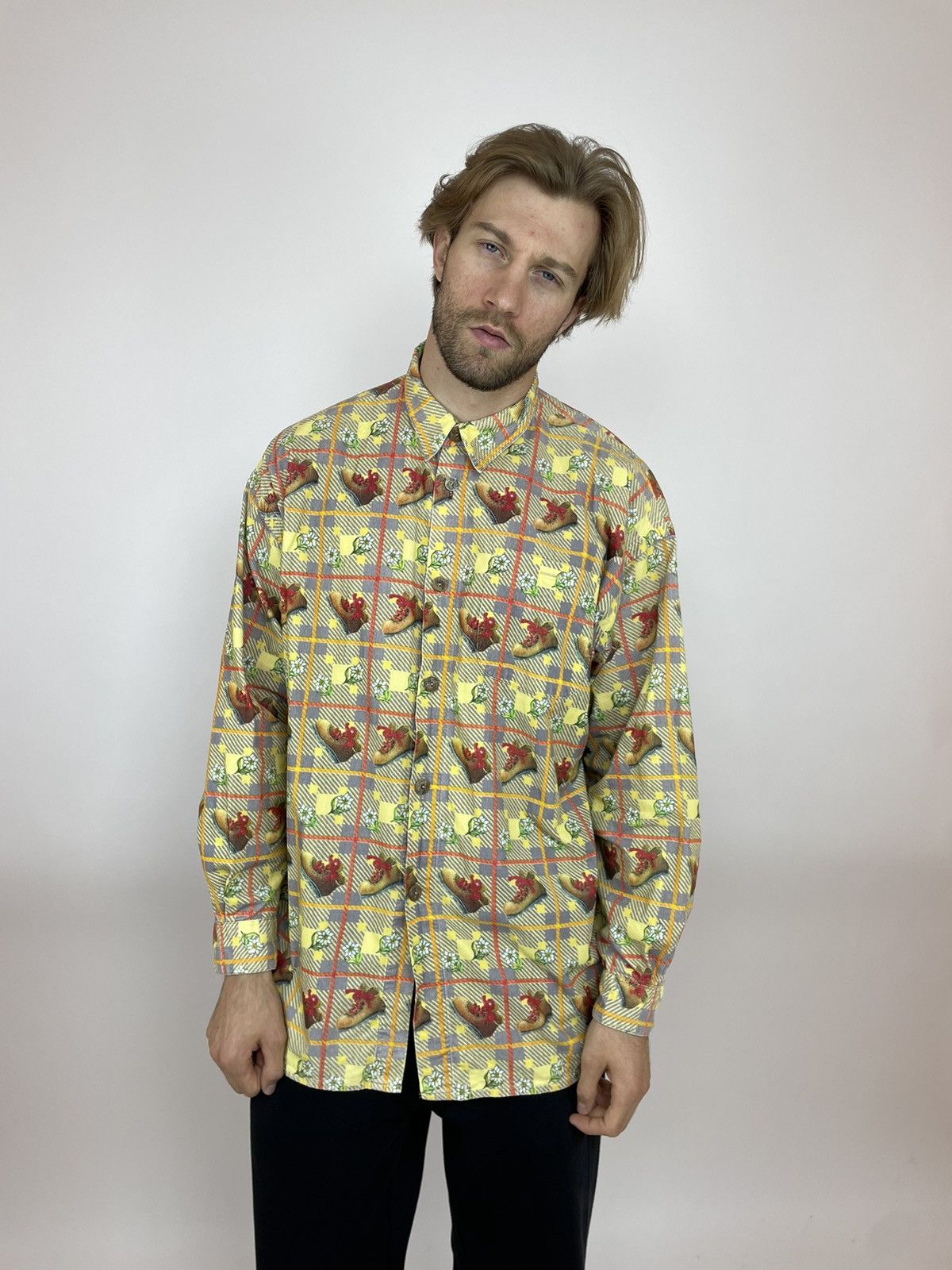 Japanese Brand × Vintage Key West Plaid shirt long sleeve Vintage Mens size Large Size US L / EU 52-54 / 3 - 3 Thumbnail