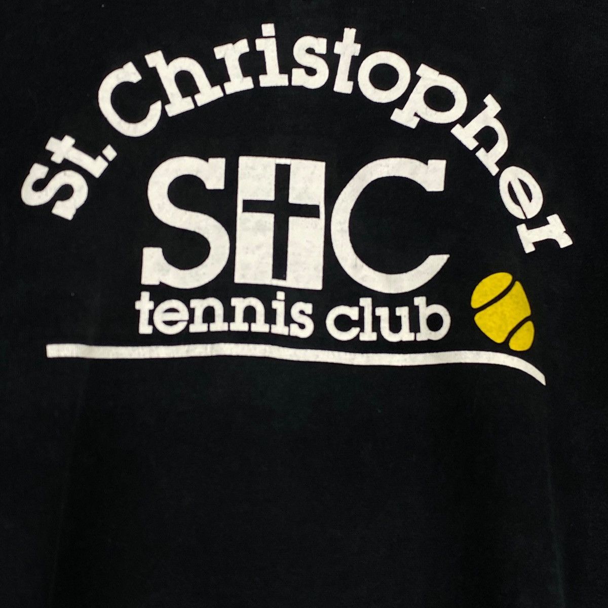 Vintage Vintage St. Christophers Tennis Club Graphic Crewneck Size US XL / EU 56 / 4 - 5 Thumbnail