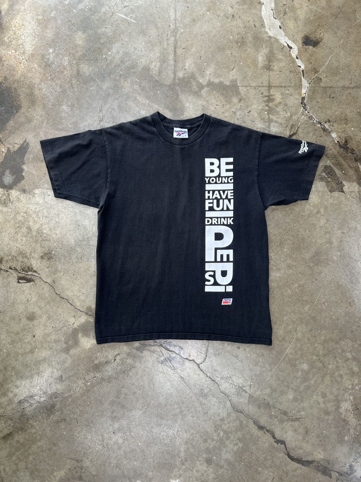 Pepsi × Reebok × Vintage Vintage 90 Pepsi Promo Single Stitch Reebok Tee Large Size US L / EU 52-54 / 3 - 2 Thumbnail
