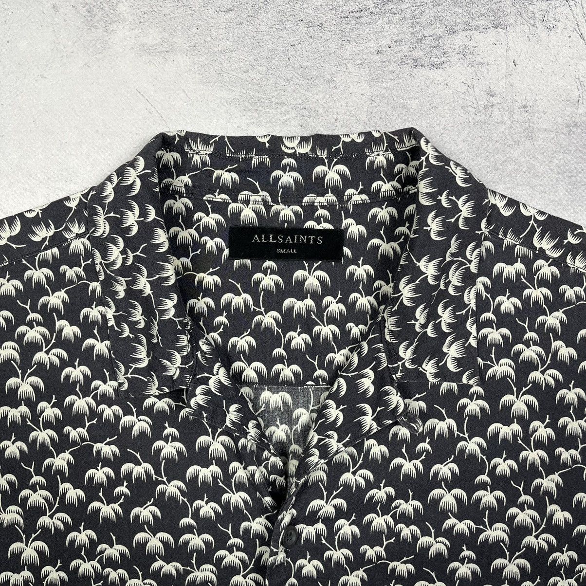 Allsaints AllSaints Salix Palm Print Short Sleeve Button Up Shirt Size US S / EU 44-46 / 1 - 9 Thumbnail