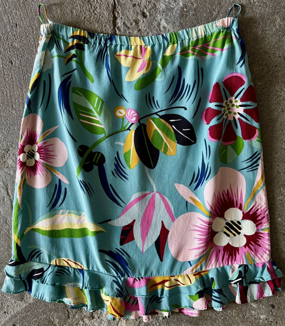 Gucci Gucci - Tom Ford - SS1999 - Tropical Flower Skirt Size 27" / US 4 / IT 40 - 2 Thumbnail