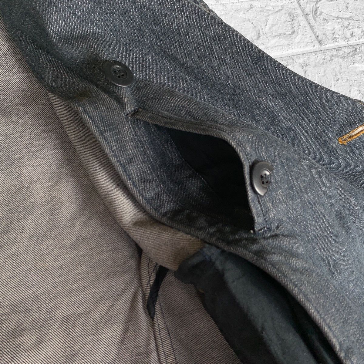 Vintage VINTAGE HAMNETT DENIM ACIDWASH JACKET DOUBLE BREASTED Size US S / EU 44-46 / 1 - 11 Thumbnail