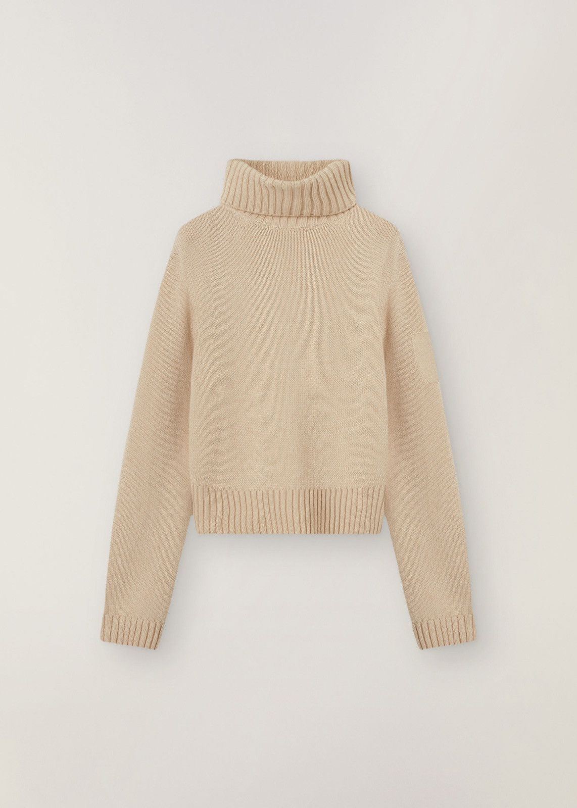 Loro Piana o1srvl11e0125 Plain Knit Cashmere Sweater in Beige Size S / US 4 / IT 40 - 1 Thumbnail