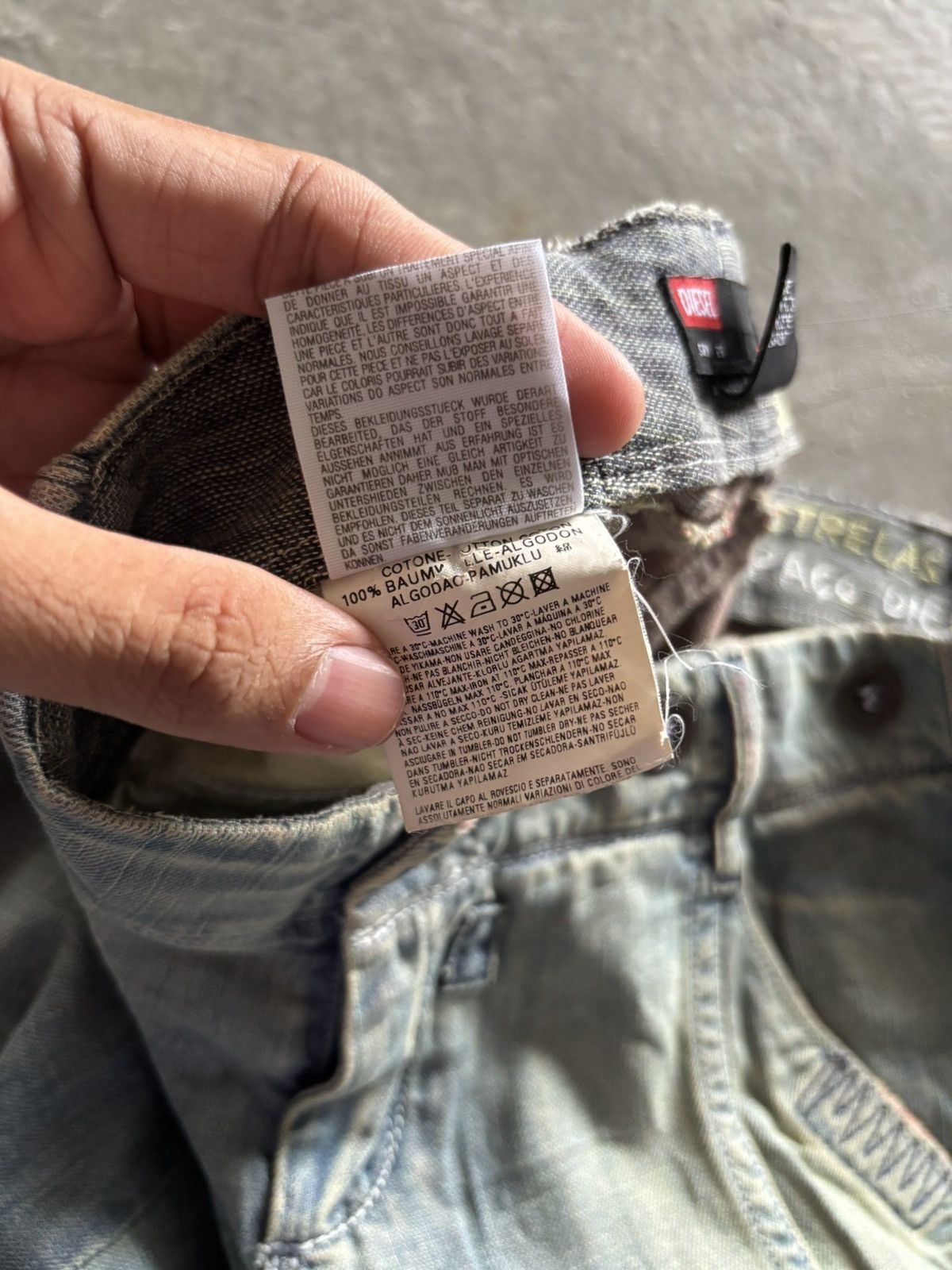 Diesel RARE flared diesel rusty patchwork art panelled distressed Size 27" / US 4 / IT 40 - 9 Thumbnail