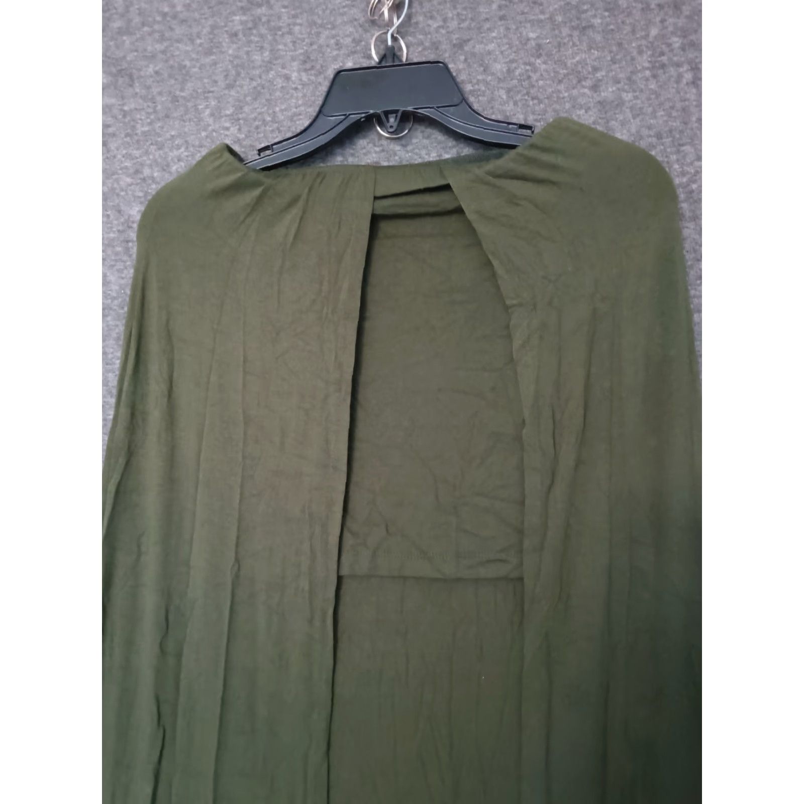 Vintage Codigo Women's Green Maxi Wrap Around Skirt M Casual Bohemian Wrap-Around Streetwear Size 32" / US 10 / IT 46 - 3 Thumbnail