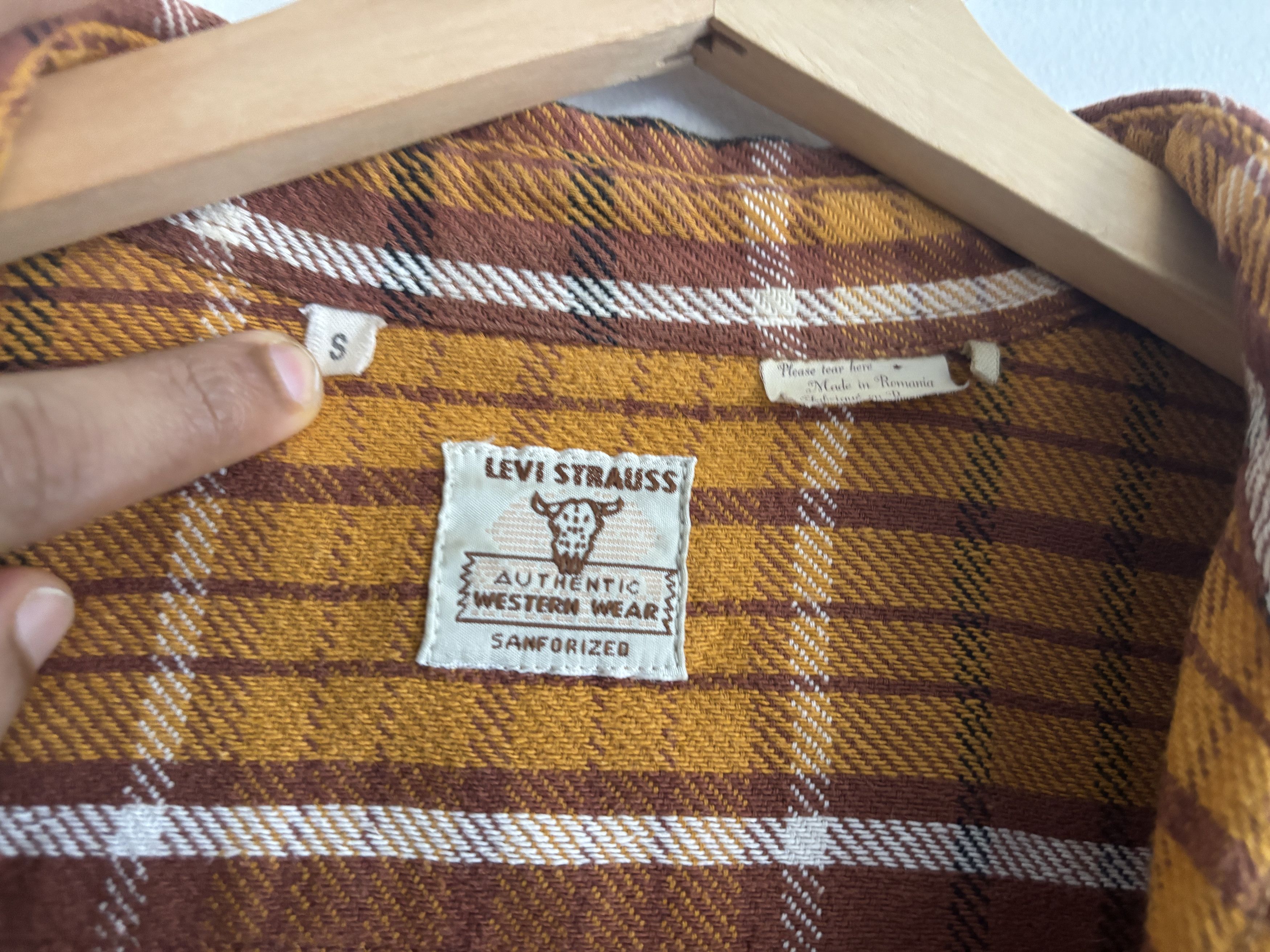 Levi's Vintage Clothing LVC Plaid Check Flannel Shirt - Small Size US S / EU 44-46 / 1 - 4 Thumbnail