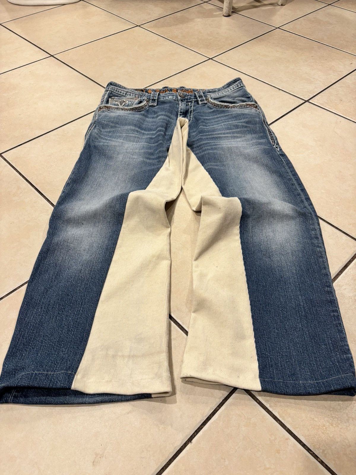 Rock Revival Custom Baggy Y2K Rock Revival Jeans Size US 34 / EU 50 - 1 Thumbnail