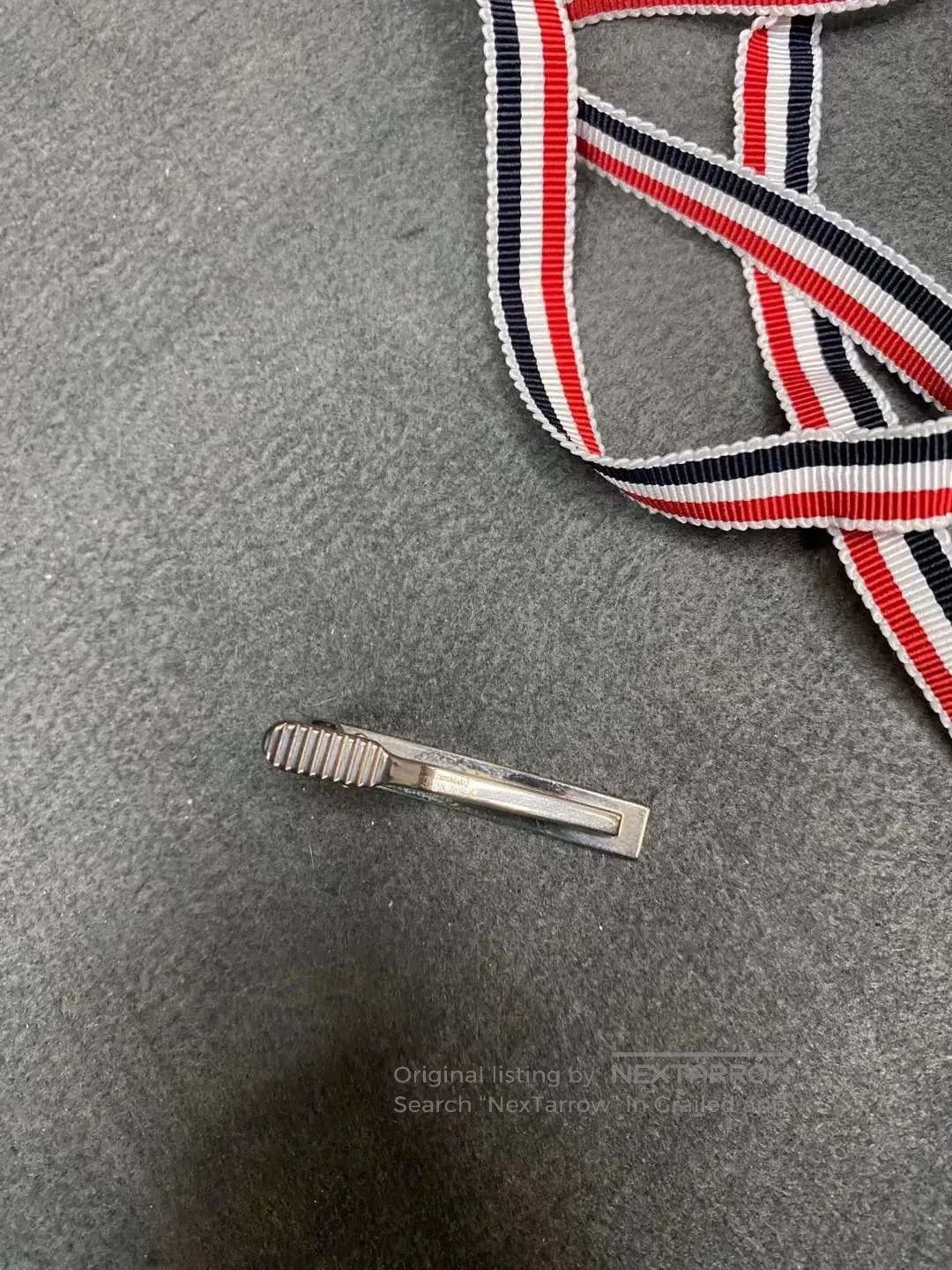 Thom Browne THOM BROWNE Sterling Silver Enamel Tie Clip. Size ONE SIZE - 4 Thumbnail