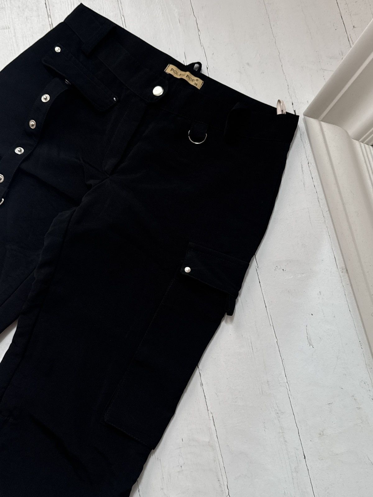 Other VINTAGE AVANT GARDE 2000s NYLON STYLE PANTS Size 26" / US 2 / IT 38 - 5 Thumbnail