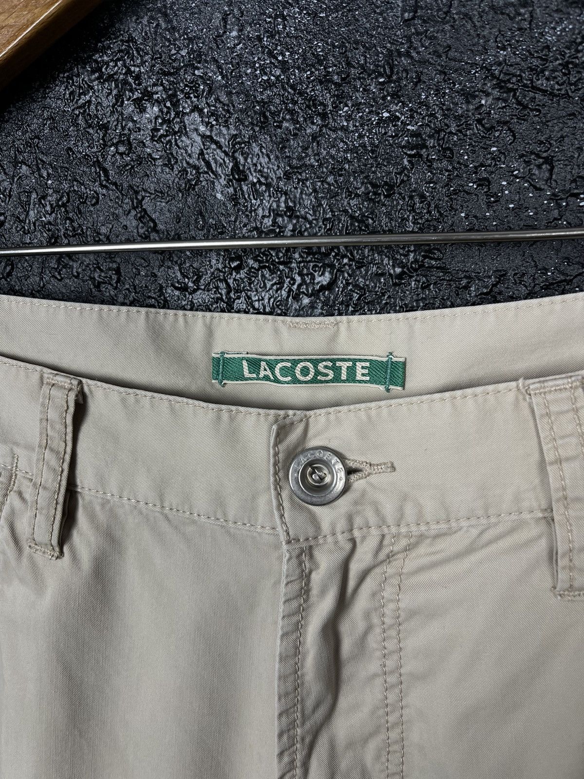 Lacoste Lacoste Vintage Beige Cotton Pants Size 36 Size US 36 / EU 52 - 6 Thumbnail