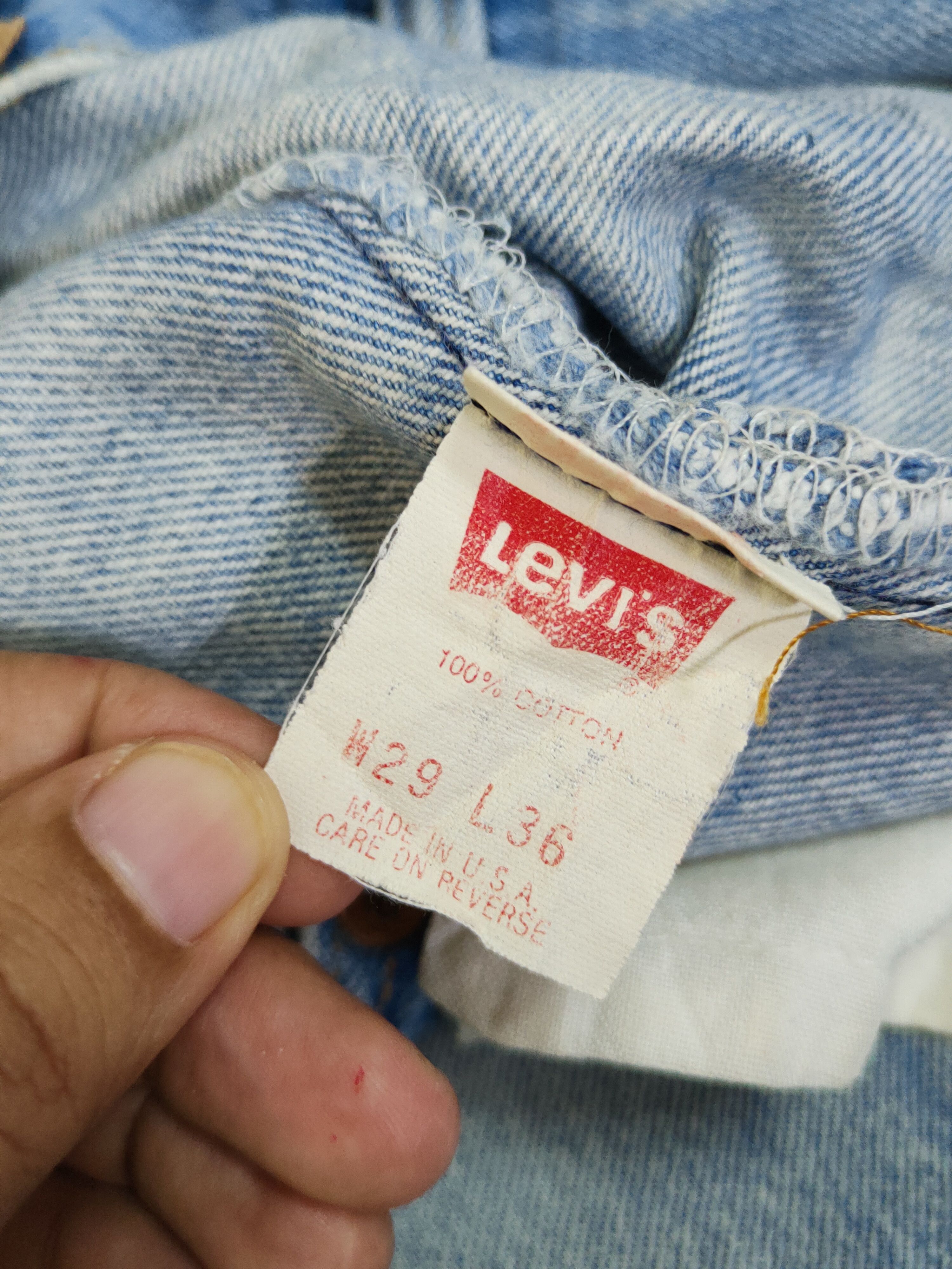 Levi's Levi's vintage faded Distressed Ripped denim Jeans #W1304 Size US 29 - 16 Thumbnail
