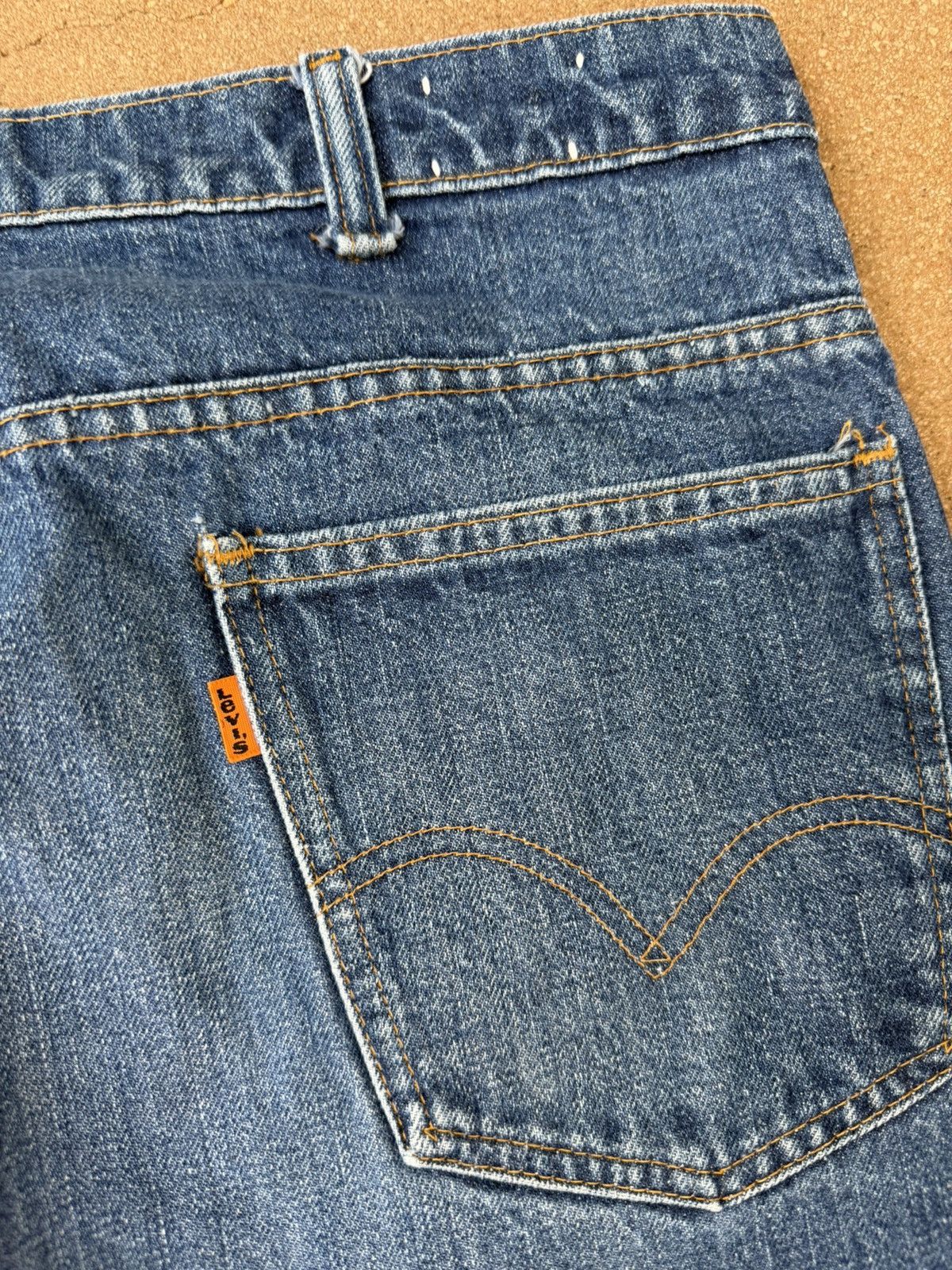 Levi's Vtg 70’s Levi’s 646 Orange Tab Bellbottom Flare Jeans 36x28 Size US 36 / EU 52 - 8 Thumbnail