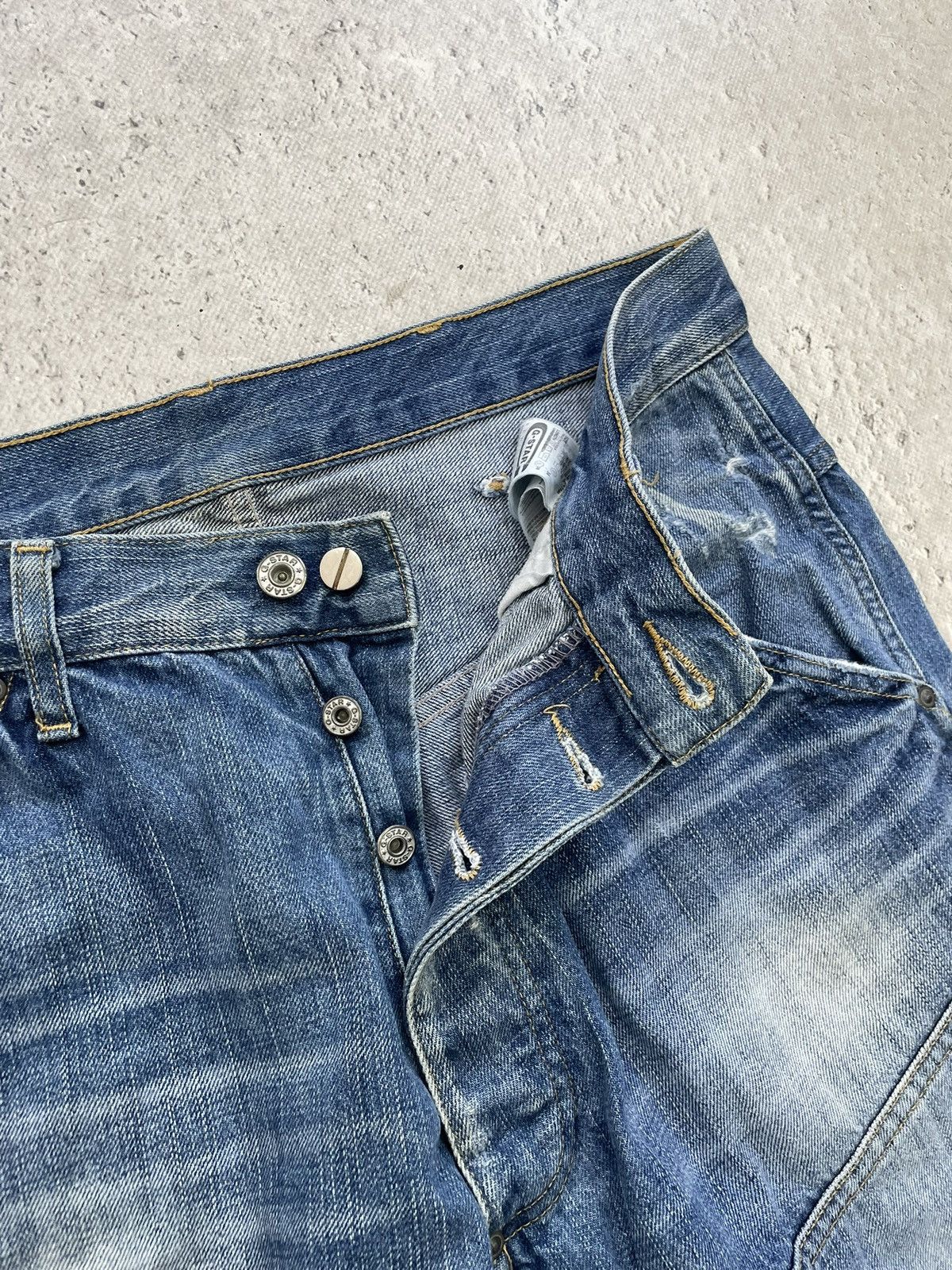 G-Star G-star Raw Denim Blue Jeans Vintage baggy y2k Style Pants Size US 36 / EU 52 - 7 Thumbnail