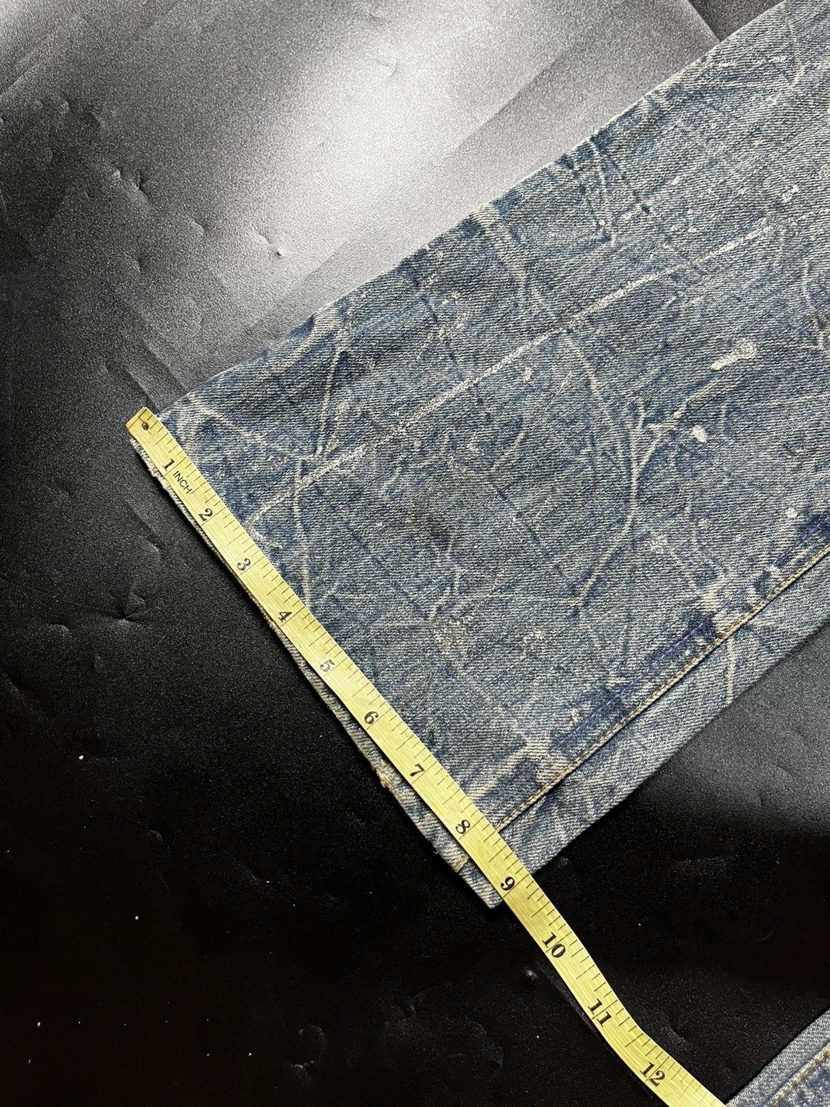 Japanese Brand Midas Distressed Super Flare Jeans Size US 30 / EU 46 - 17 Thumbnail