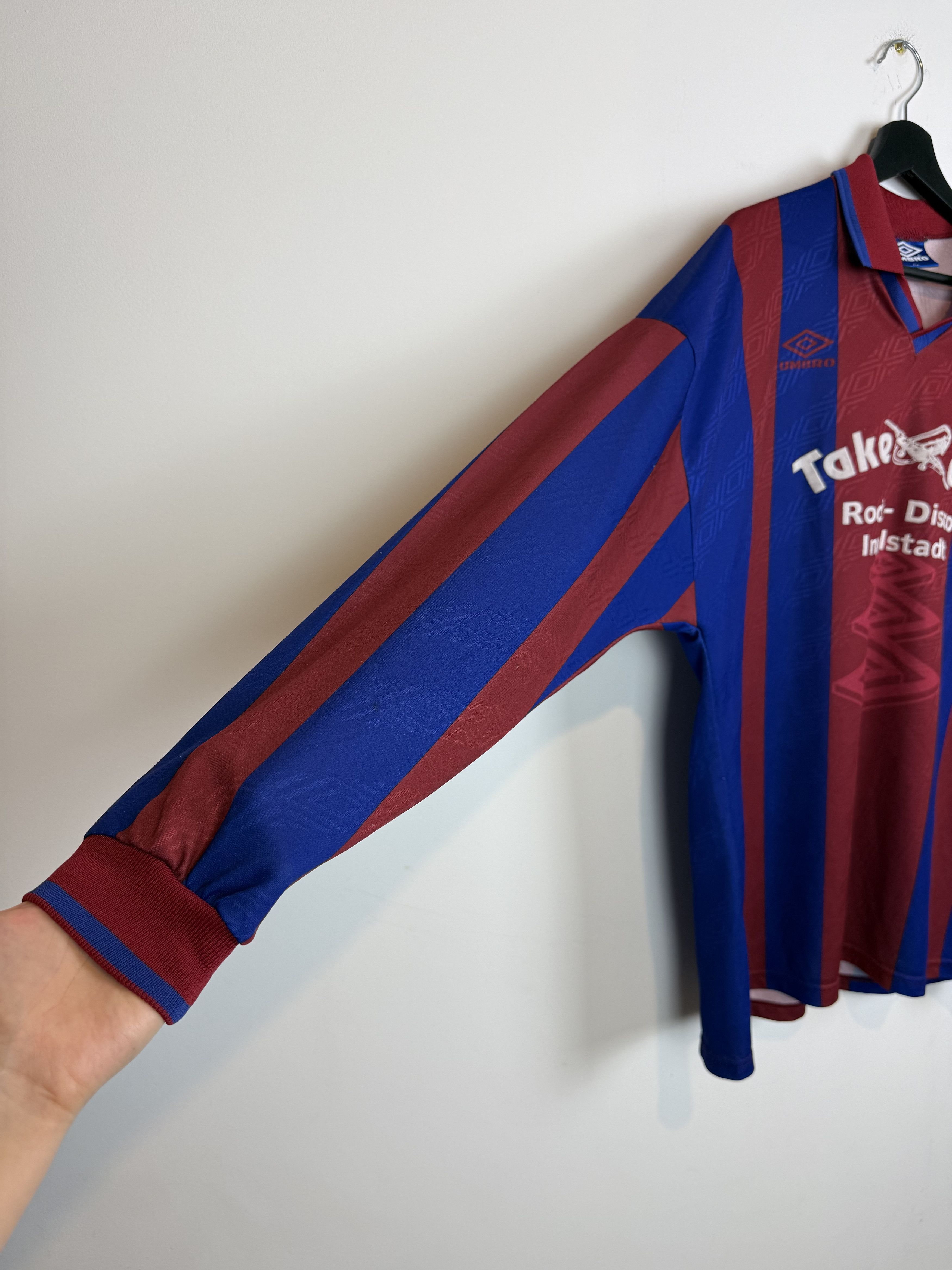 Umbro Vintage 90s Umbro SV Stammham Long Sleeve Football Shirt Size US XL / EU 56 / 4 - 3 Thumbnail