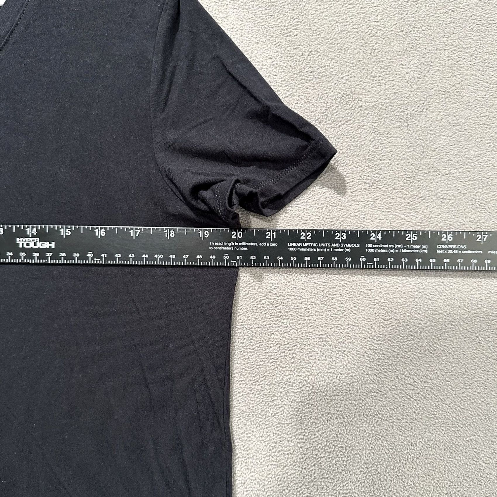 Gap Gap Shirt Womens Medium Black Rayon Short Sleeve V Neck Relaxed Soft Jersey Top Size M / US 6-8 / IT 42-44 - 7 Thumbnail