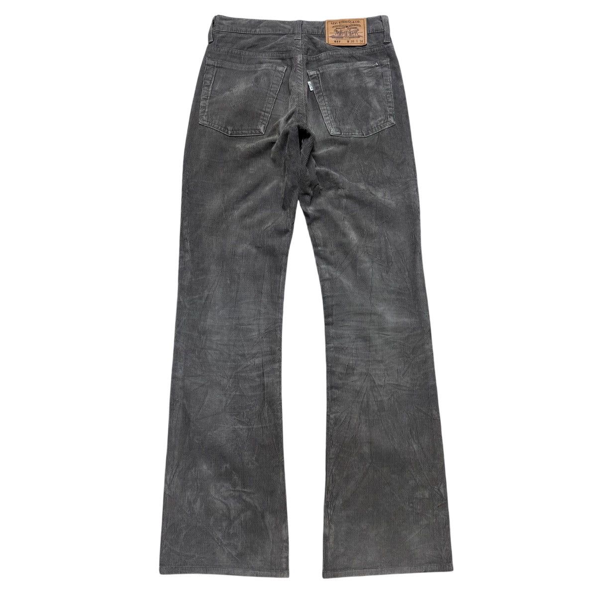 Levi's Vintage 90s Levis 517 Grey Corduroy Flare Jeans Hedi Slimane Size US 28 / EU 44 - 1 Thumbnail
