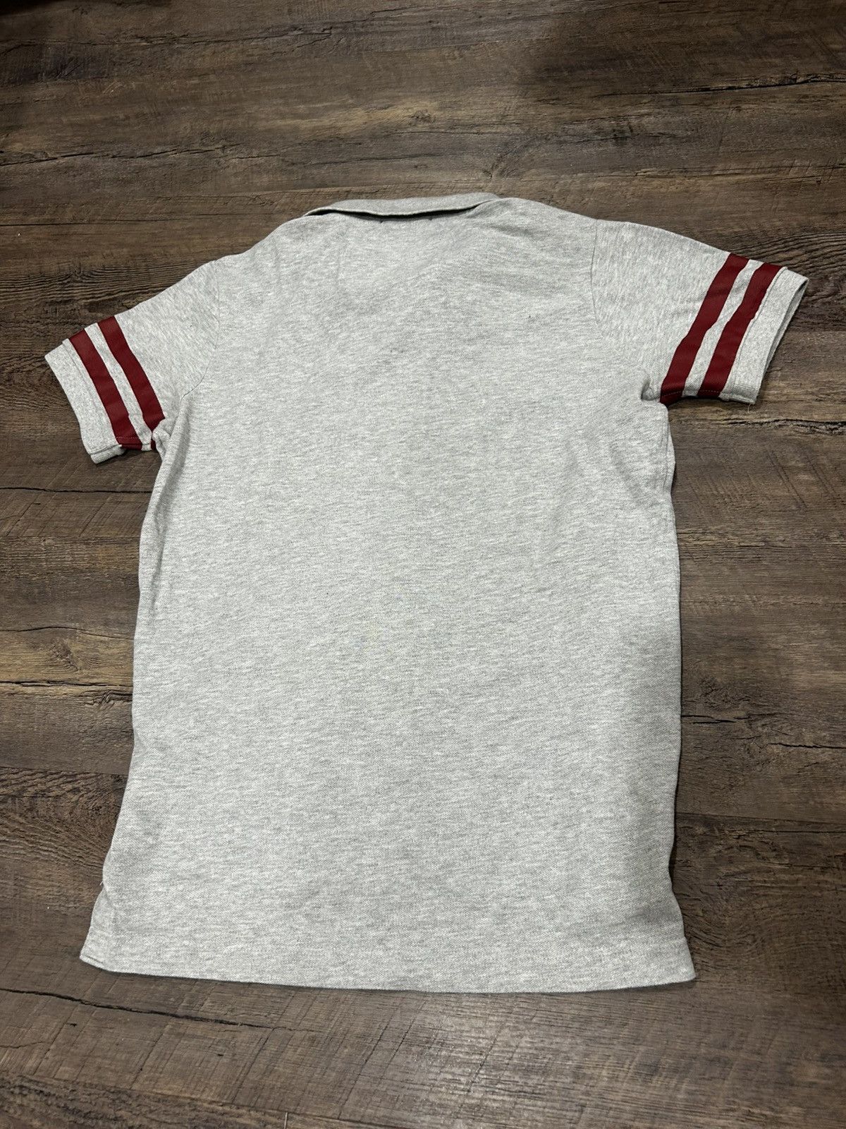 Ralph Lauren 💯 Black Fuel Club Grey Polo with Red Stripes 💯 Size US M / EU 48-50 / 2 - 5 Thumbnail
