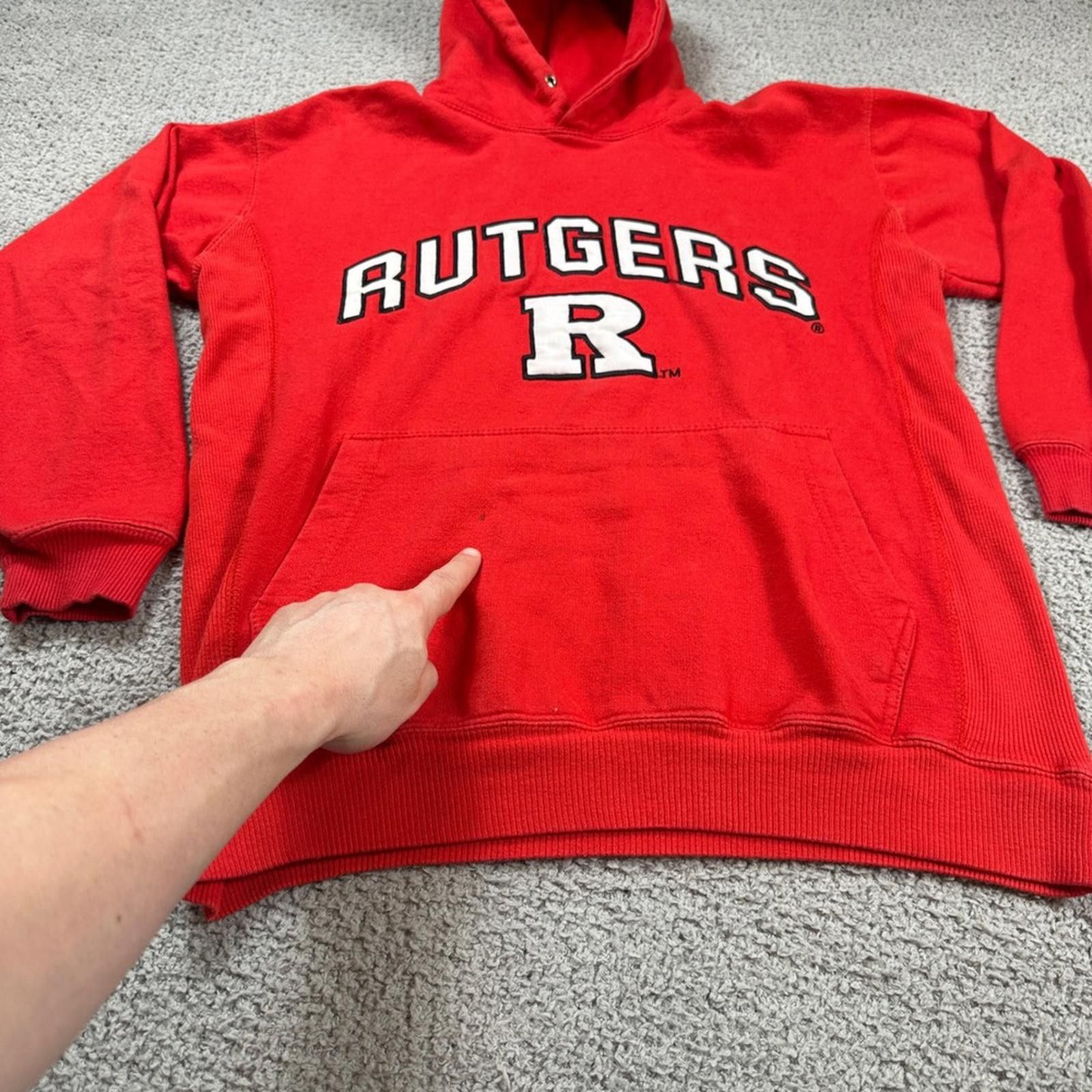 Other Vintage Rutgers University Hoodie Sweatshirt Red Mens M NCAA Size US M / EU 48-50 / 2 - 5 Thumbnail