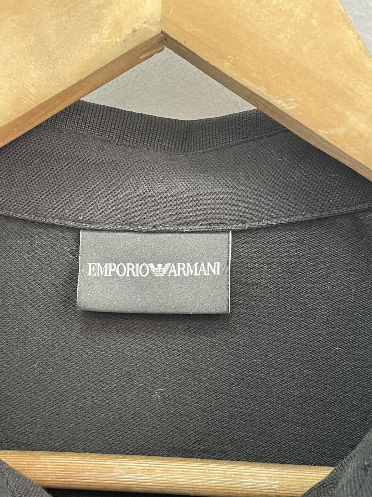 Armani Emporio Armani monogram polo jersey long sleeve Size US XS / EU 42 / 0 - 6 Thumbnail