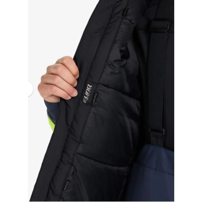 Ski-Doo Ski-Doo Navy Neon Green Vasa Polar Fleece Ski Jacket Coat Size US L / EU 52-54 / 3 - 7 Thumbnail