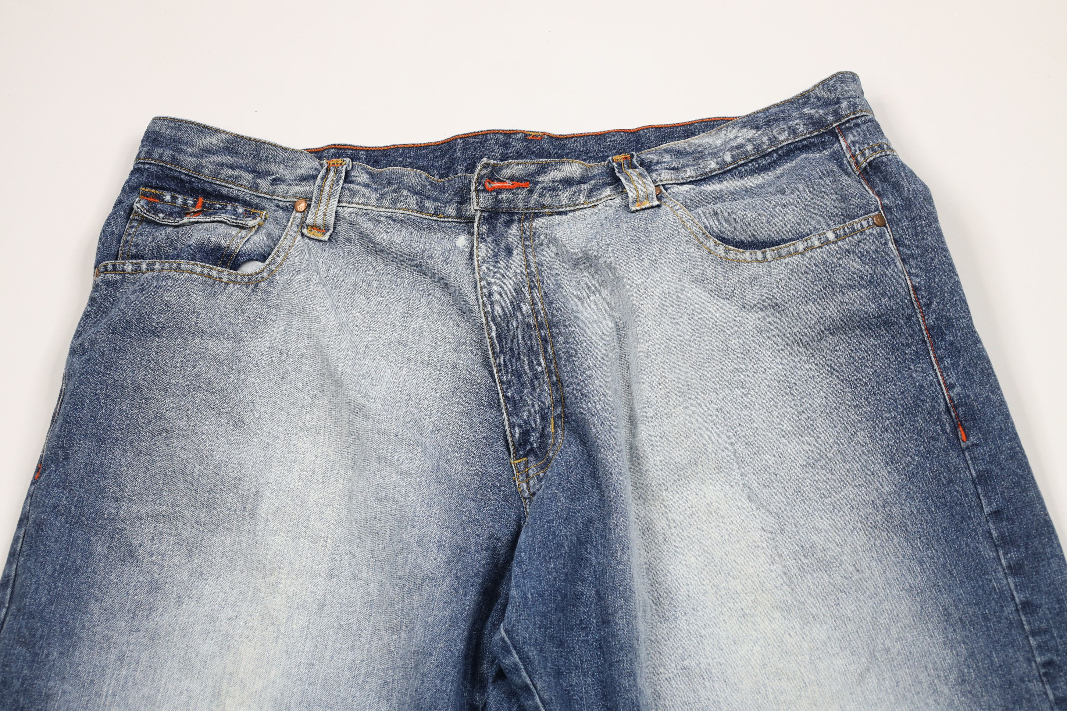 Karl Kani × Vintage Vintage 90s Y2K Karl Kani Baggy Wide Leg Denim Jeans AS IS Size US 44 / EU 60 - 2 Thumbnail
