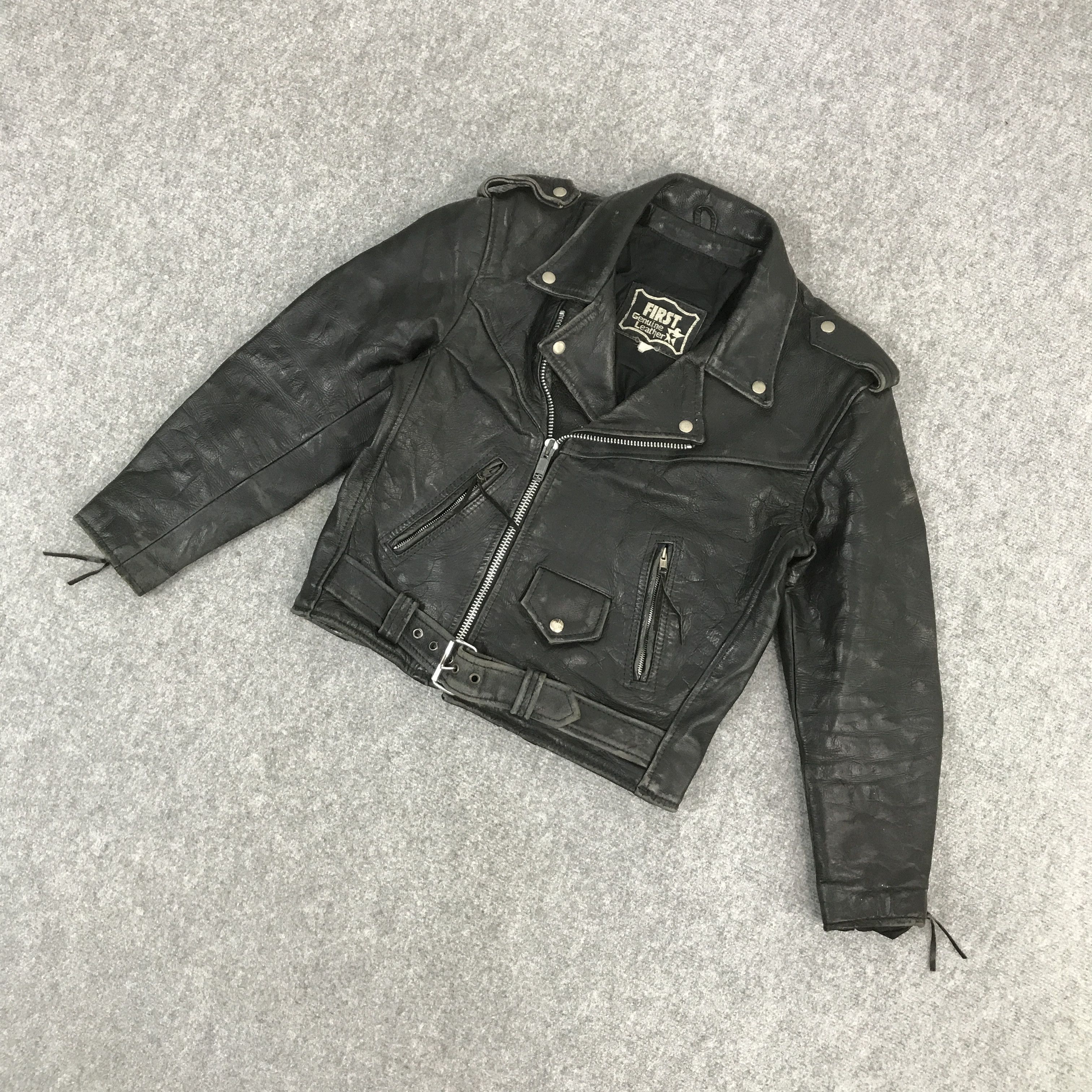 First MFG Co. × Japanese Brand FIRST DOUBLE COLLAR LEATHER JACKET Size US M / EU 48-50 / 2 - 5 Thumbnail